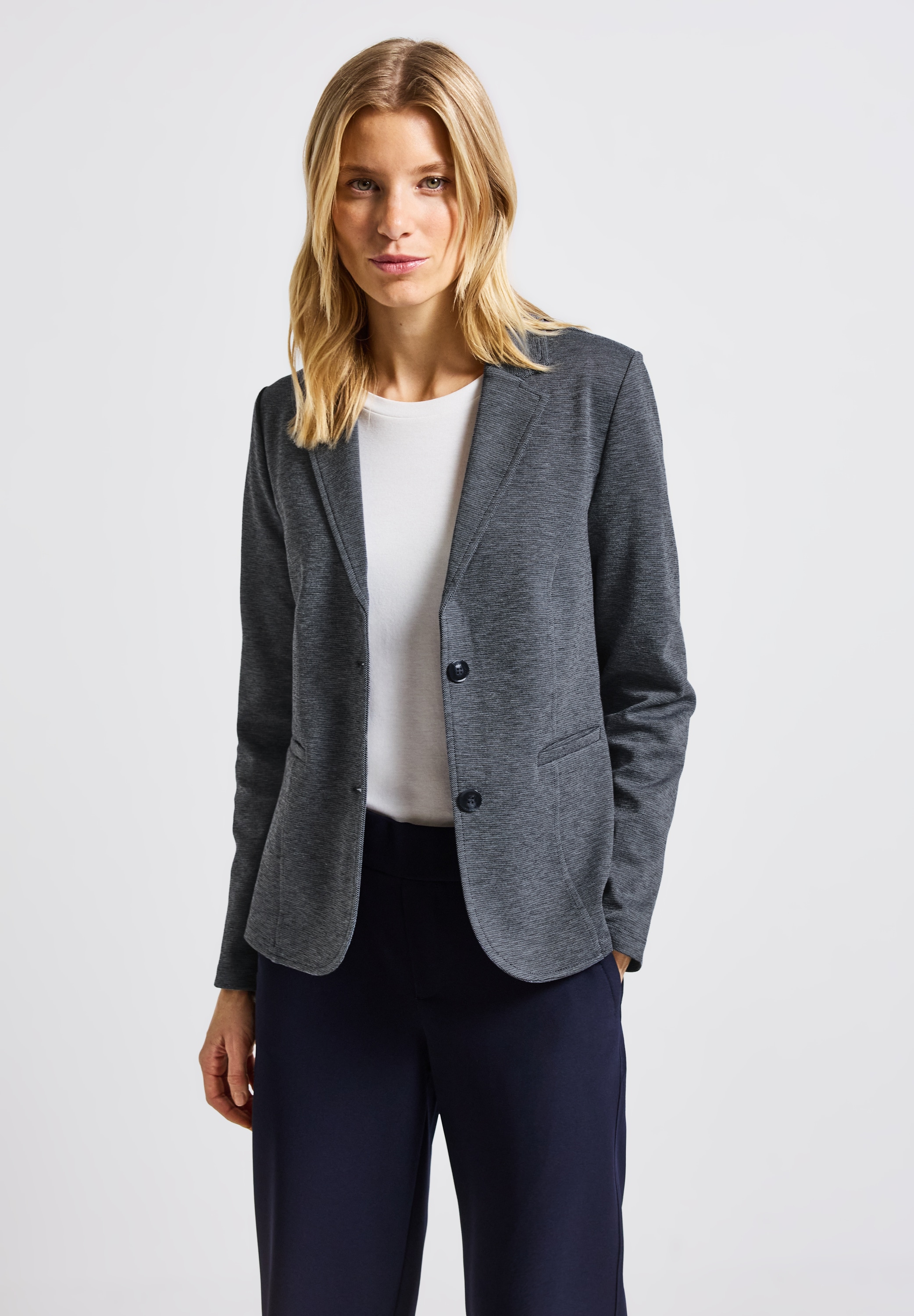 STREET ONE Kurzblazer, aus elastischem Materialmix günstig online kaufen