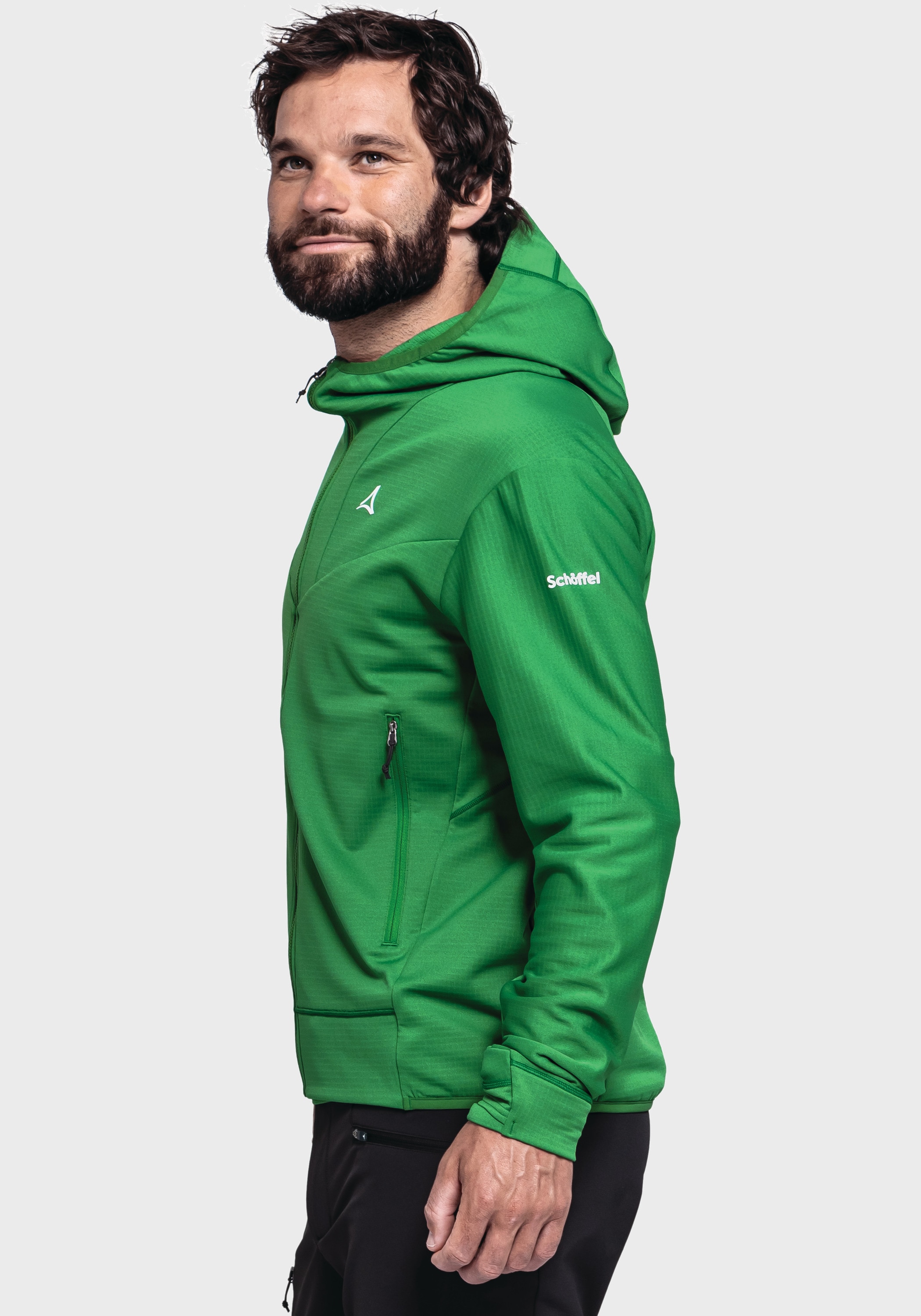 Schöffel Fleecejacke »Mountain Fleece Hoody Style Blaueis MNS«, mit Kapuze