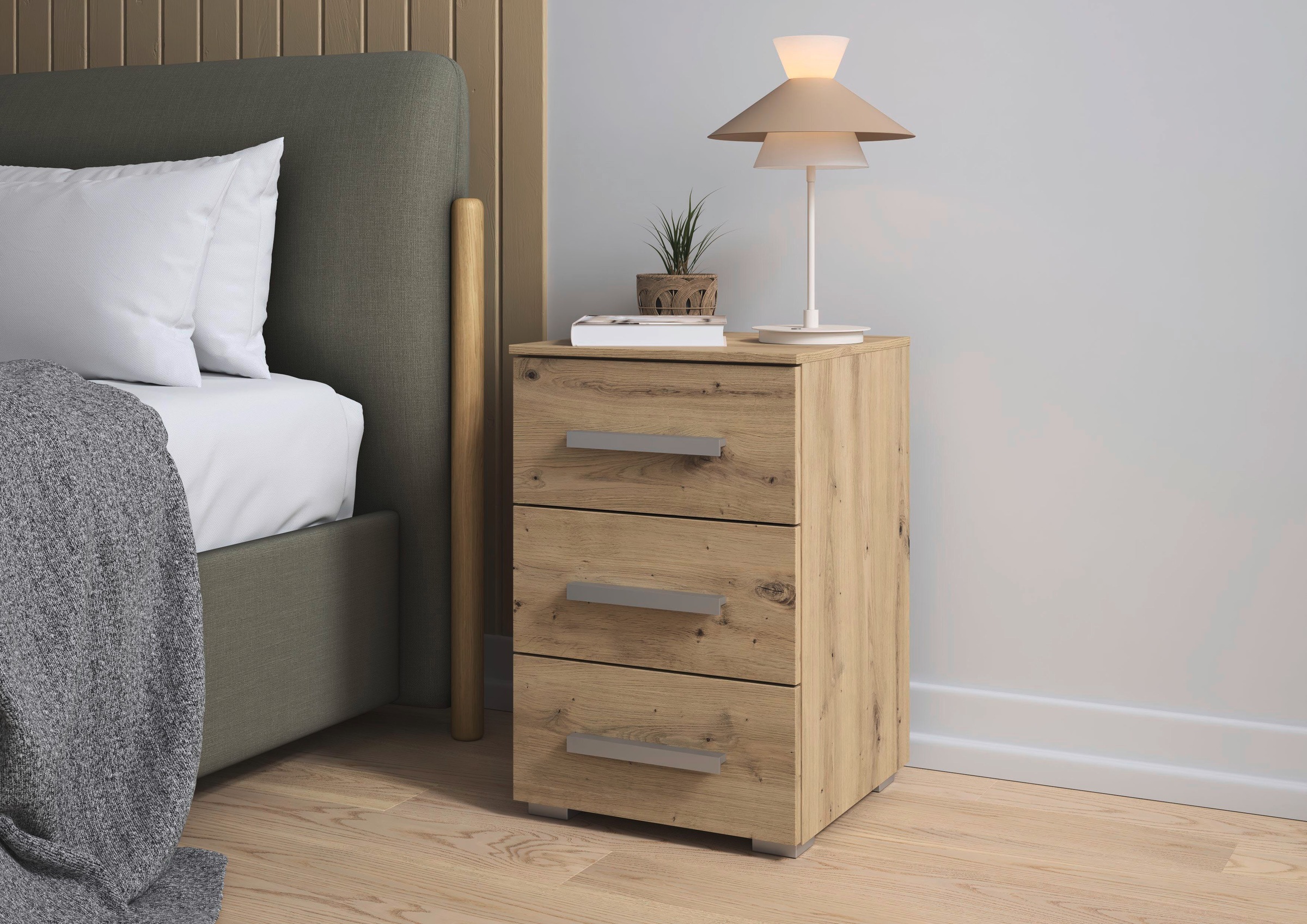 rauch Nachtkommode "Nachttisch Nachtkonsole Nachtschrank KOLUNA mit Dekorfr günstig online kaufen