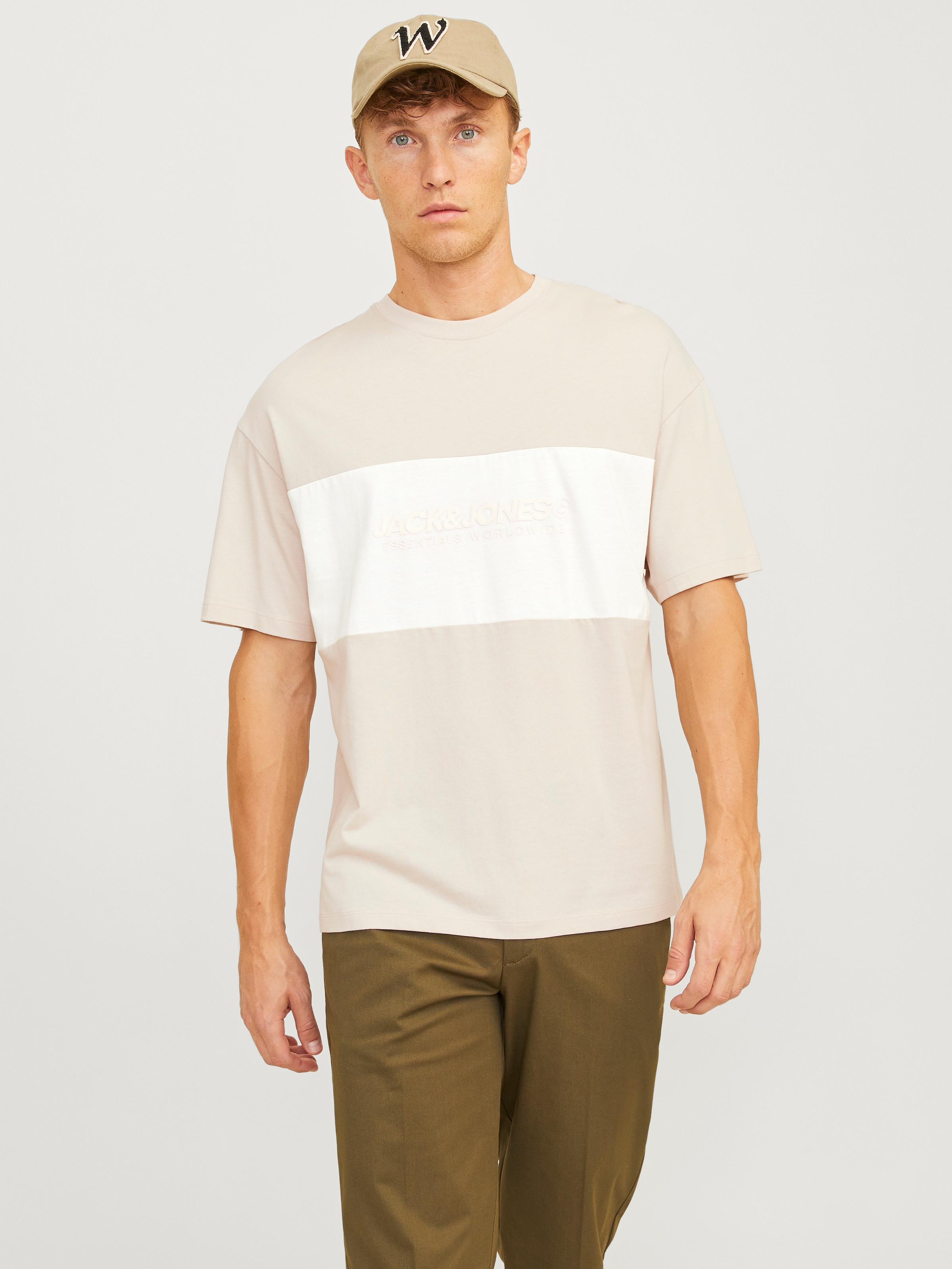 Rundhalsshirt »JJELEGACY BLOCKING TEE SS O-NECK NOOS«