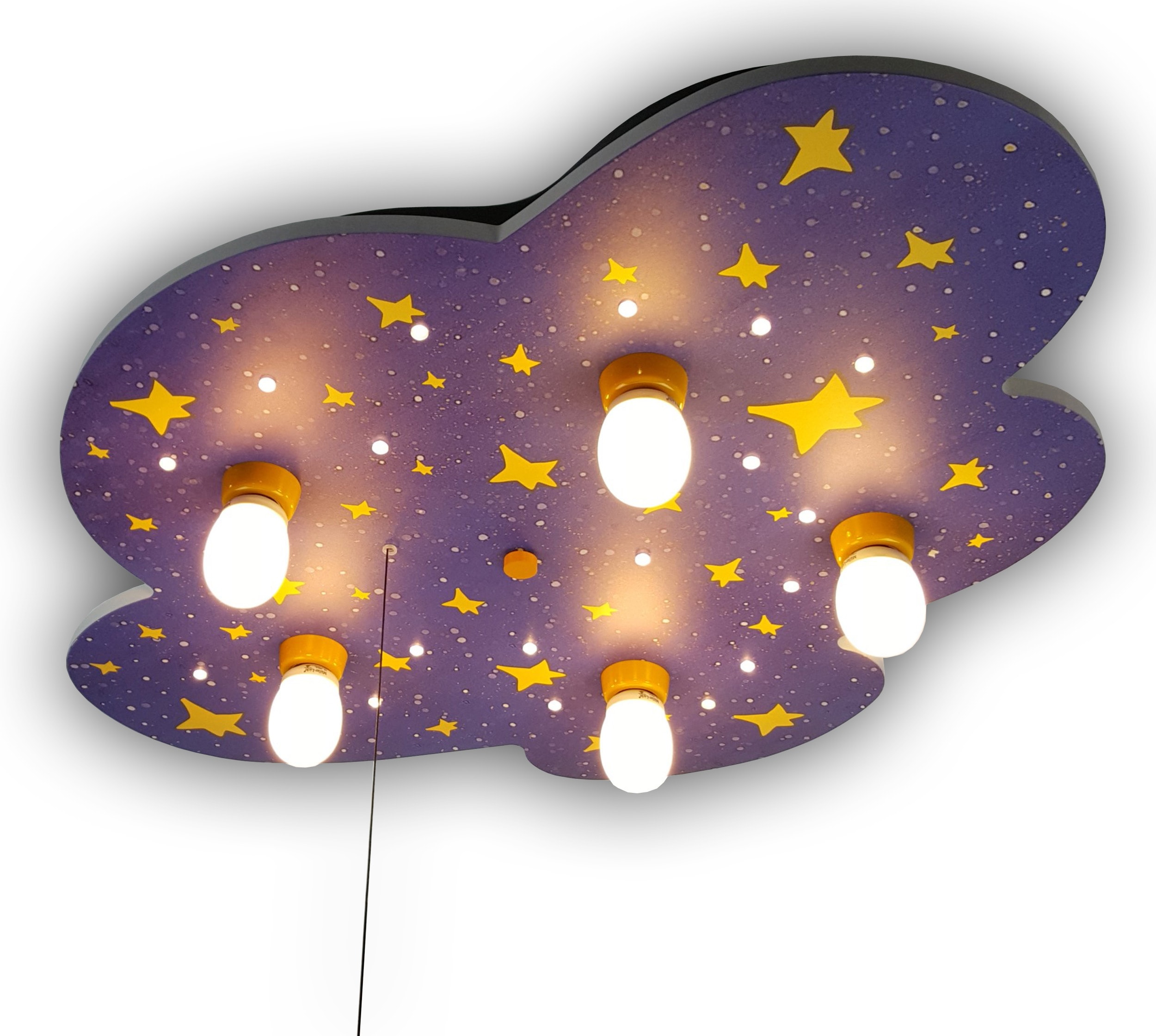 niermann Deckenleuchte Nachthimmel, E14, 1 St., Nachthimmel bunt Kinder Kinderzimmerleuchten Lampen Leuchten