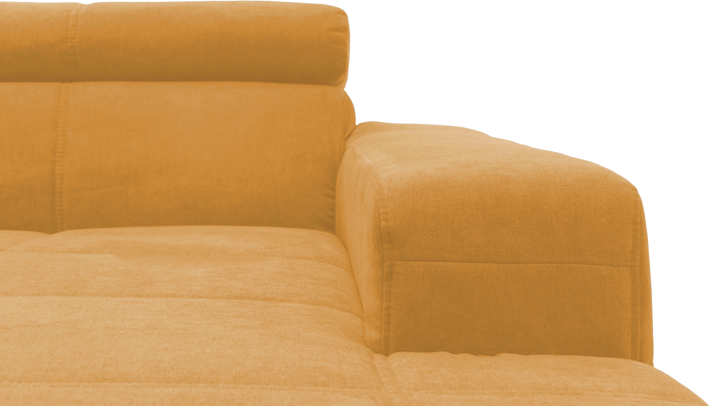 OTTO home Wohnlandschaft »Ballerup 359 x 228 cm, auch mit verstellbarer Sitztiefe« Kopfteile verstellbar, aus pflegeleichtem, weichem Bezugsstoff, U-Form