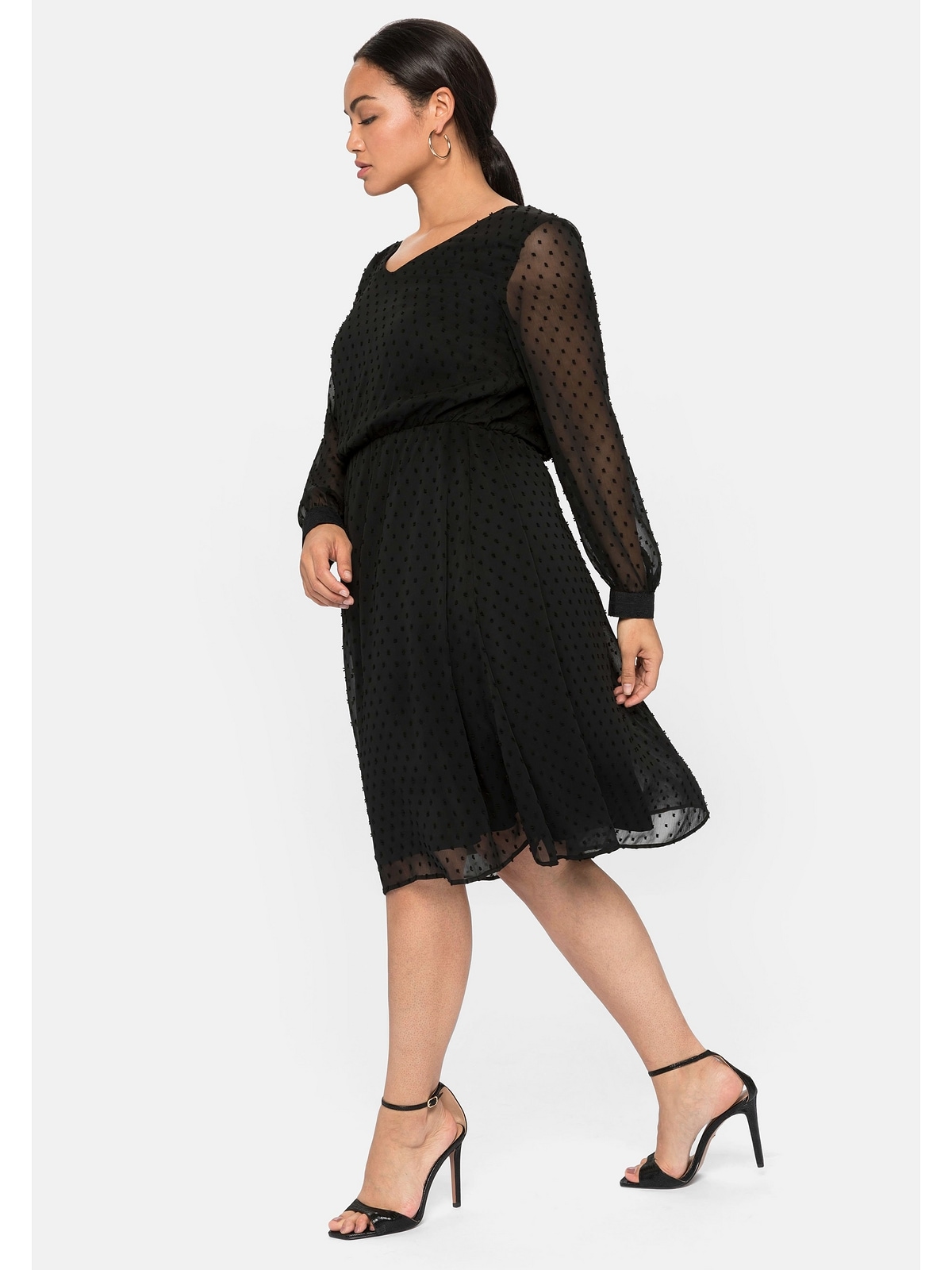 Sheego Abendkleid »Große Größen«, mit Unterkleid BAUR kaufen mit 3D-Effekt, | online