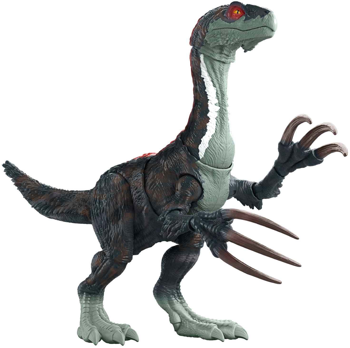 »Jurassic | World, BAUR Spielfigur Mattel® Slashin\' mit Sound Therizinosaurus«, Soundeffekten