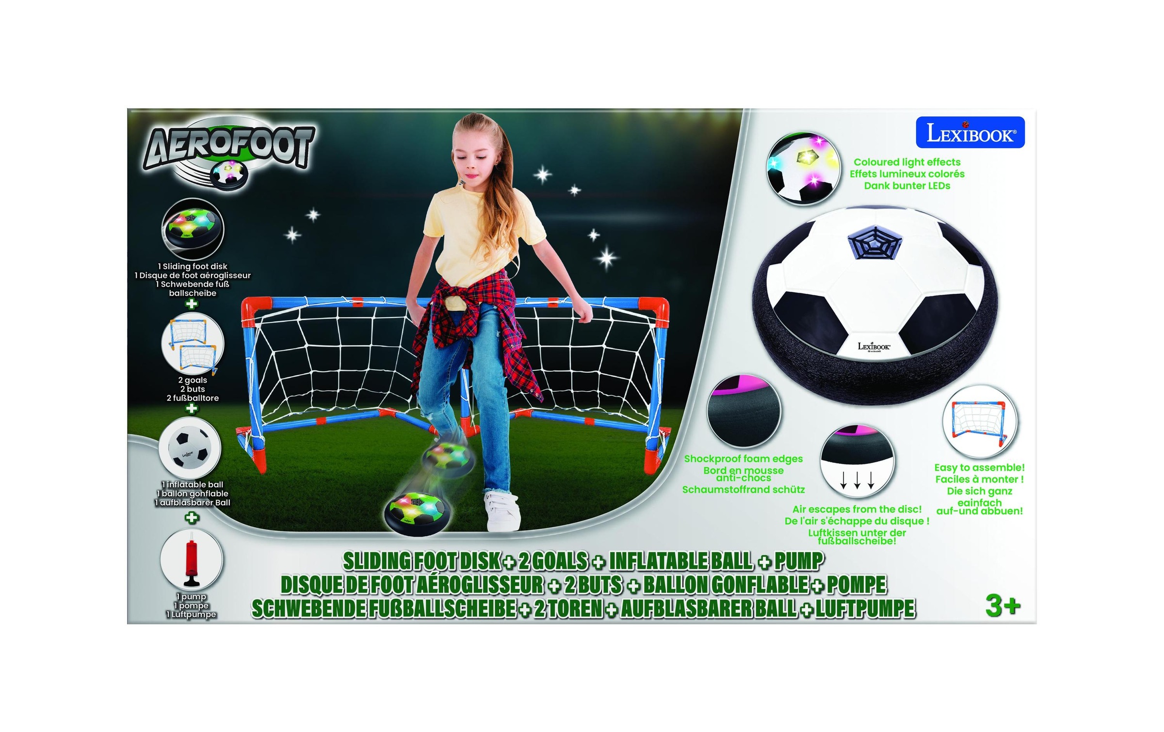 Lexibook® Fußballtor »AeroFoot« Schwebende Fussballscheibe auf Luftkissen