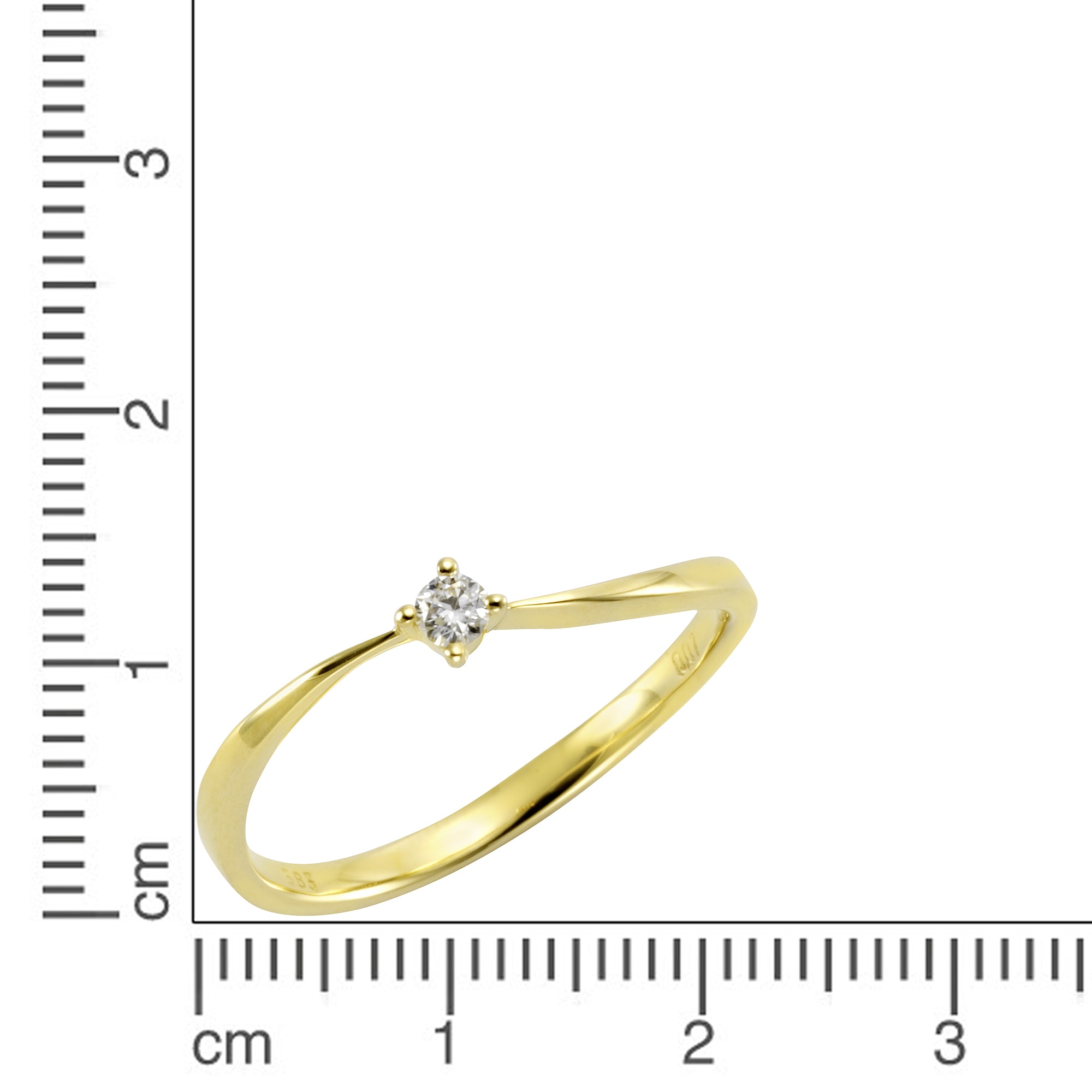 Orolino Fingerring »Gold 585 mit Brillant 0,07ct.«