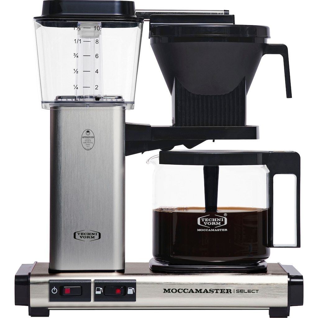 Moccamaster Filterkaffeemaschine »KBG Select brushed«, 1,25 l Kaffeekanne, Papierfilter, 1x4