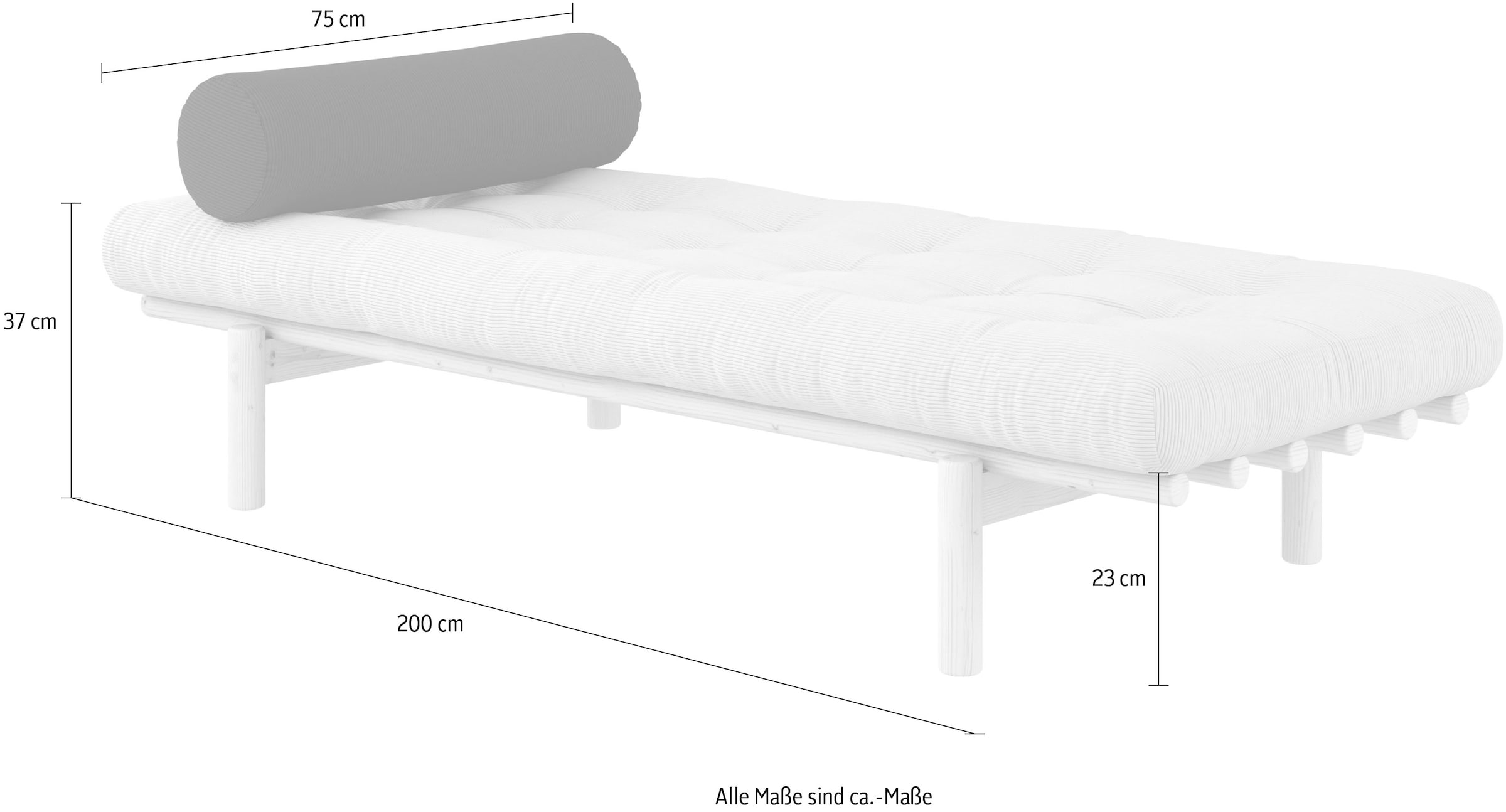 Karup Design Daybed »Next«, aus massiven Kiefernholz, inkl. Futonmatratze und Kissen