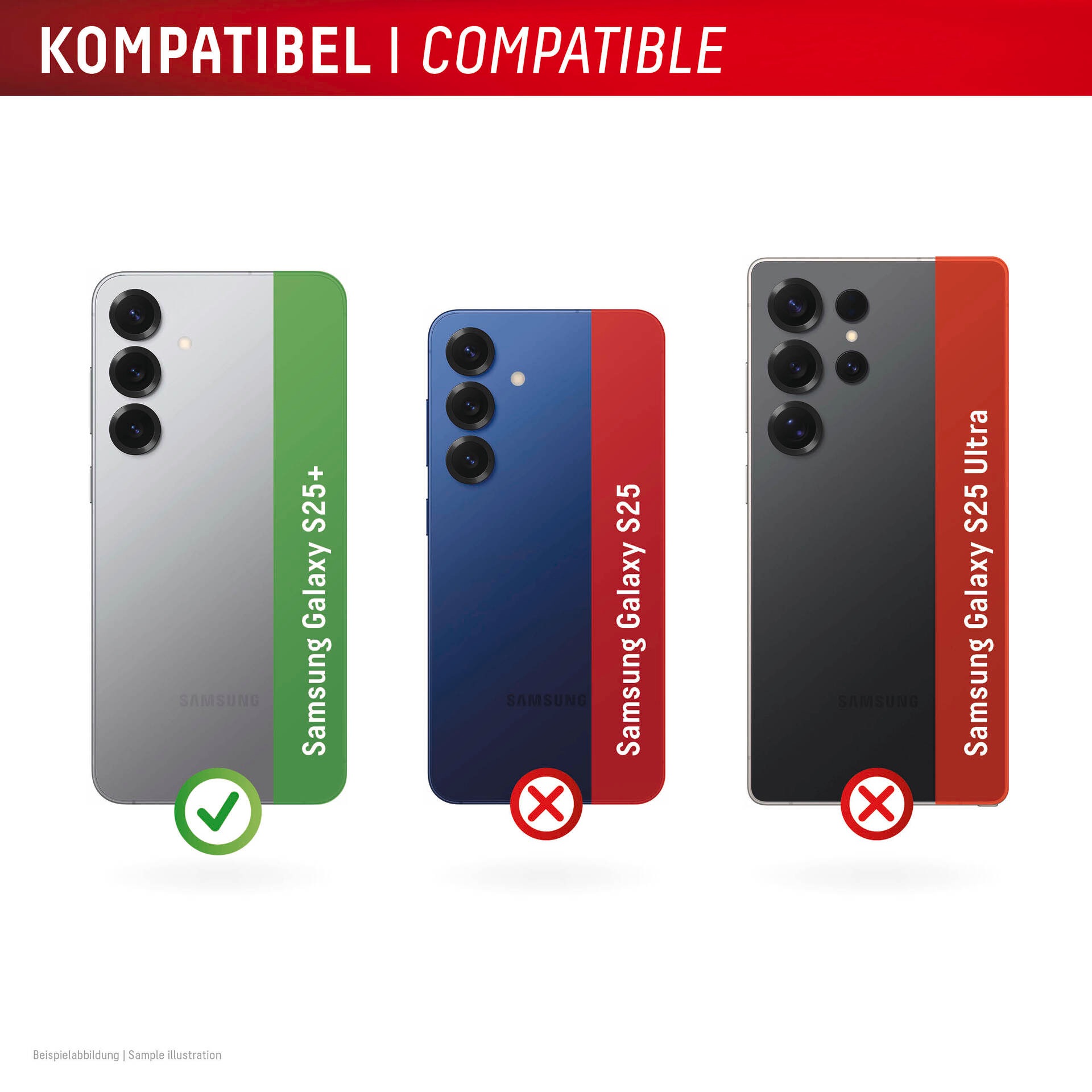 Displex Kameraschutzglas »Camera Lens Glass Single Glass Ring Protector«, für Samsung Galaxy S25+, (Packung, 2x Einzellinsen-Schutzringe), Objektivschutz, Kameraschutz, kratz- & stoßfest