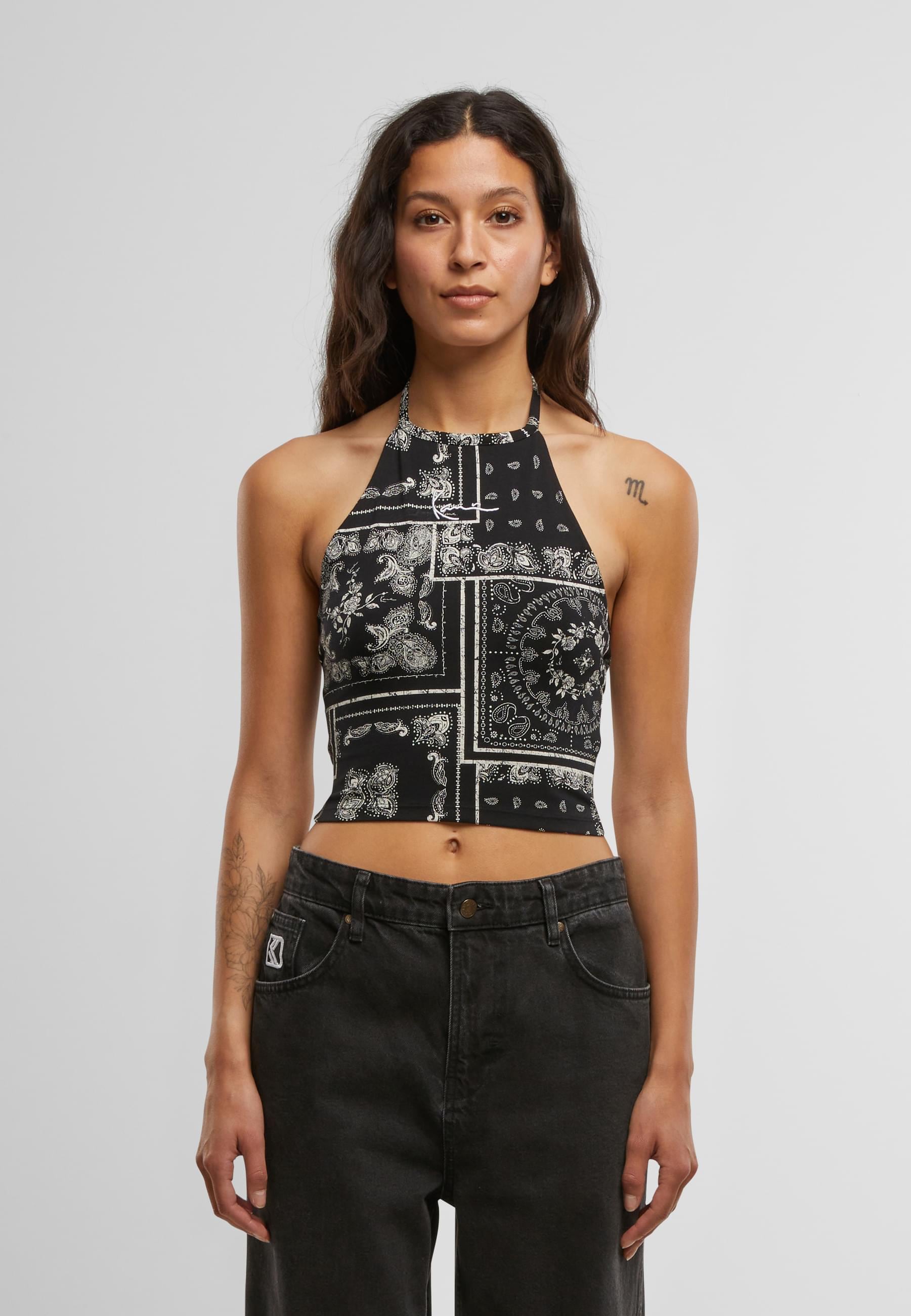 Karl Kani Muskelshirt »Karl Kani Signature Paisley Neckholder Top«, (1 tlg.)