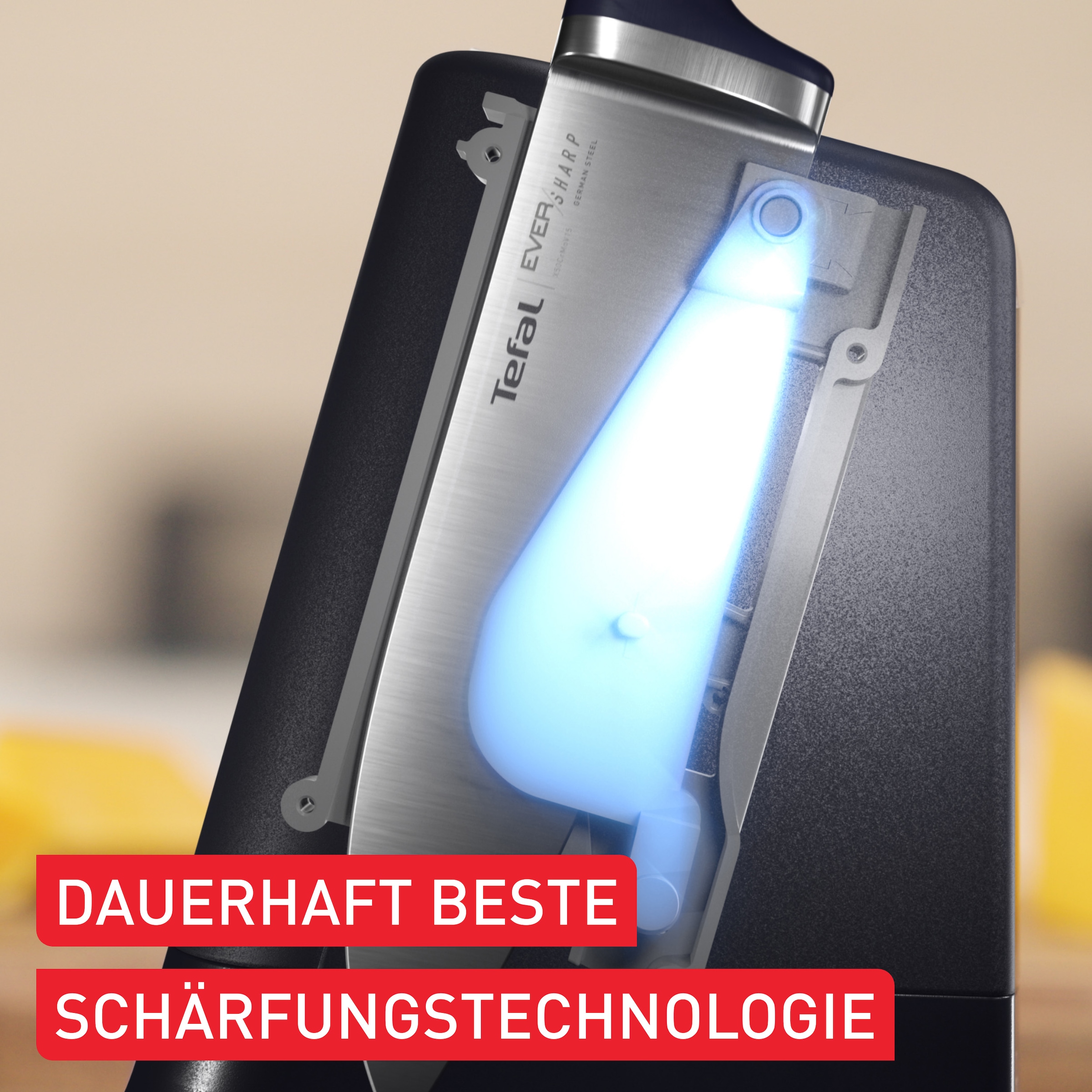 Tefal Messer-Set »EverSharp Pro« selbstschärfender Messerblock, Klinge aus deutschem Edelstahl