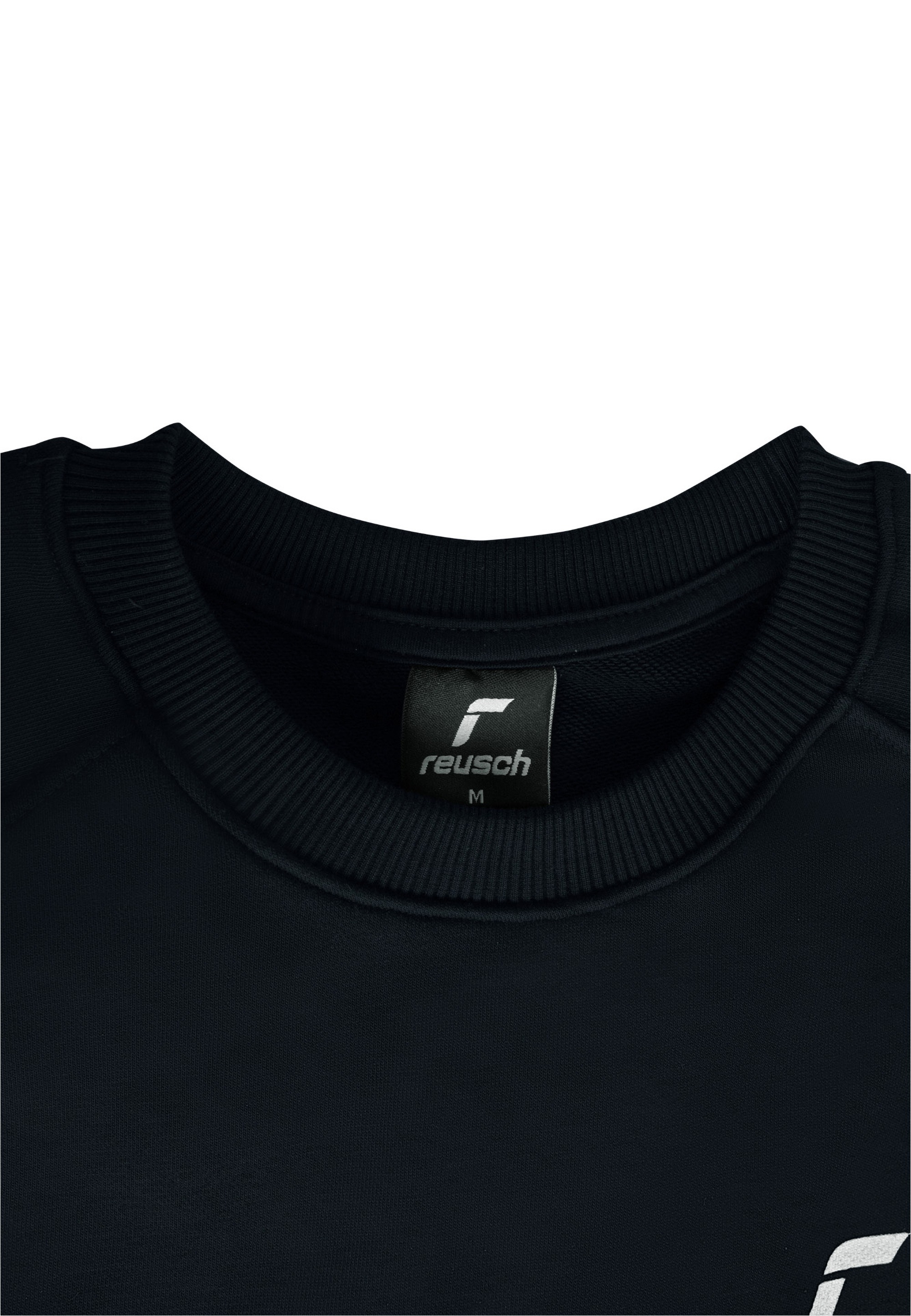 Sweatshirt REUSCH "Reusch Sweatshirt", Herren, Gr. L, dunkelblau, weiß, 85% Baumwolle, 15% Polyester, bedruckt, unifarben, normal, Rundhals, Sweatshirts Sweatshirt, mit bequemem Schnitt 3