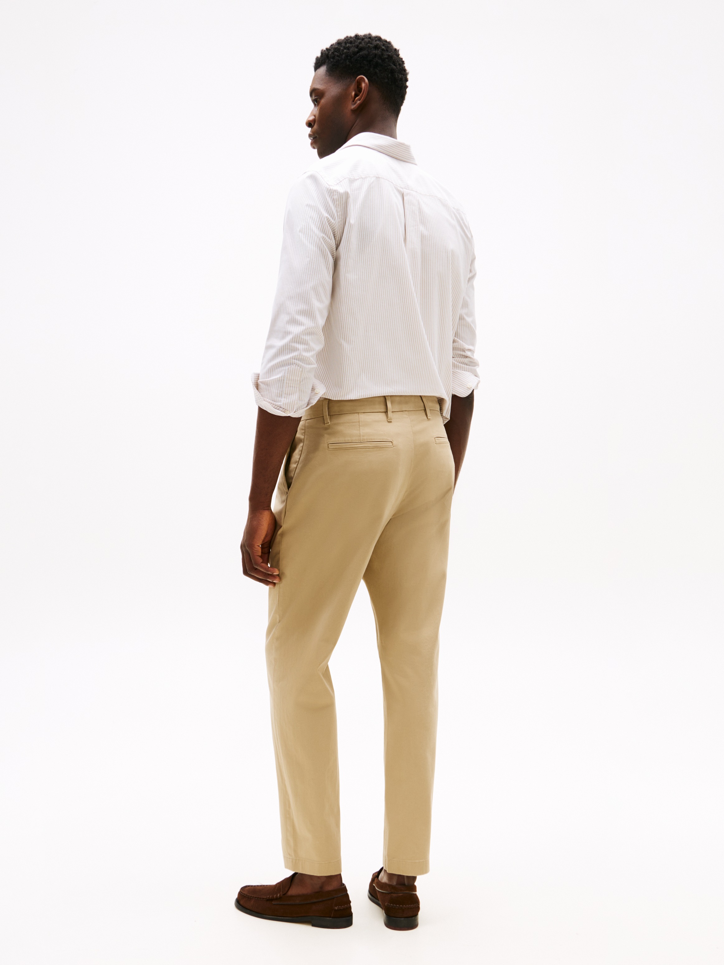 Tommy Hilfiger Chinohose »HARLEM 1PLT CHINO SATIN«, relaxed fit, Bundhalte