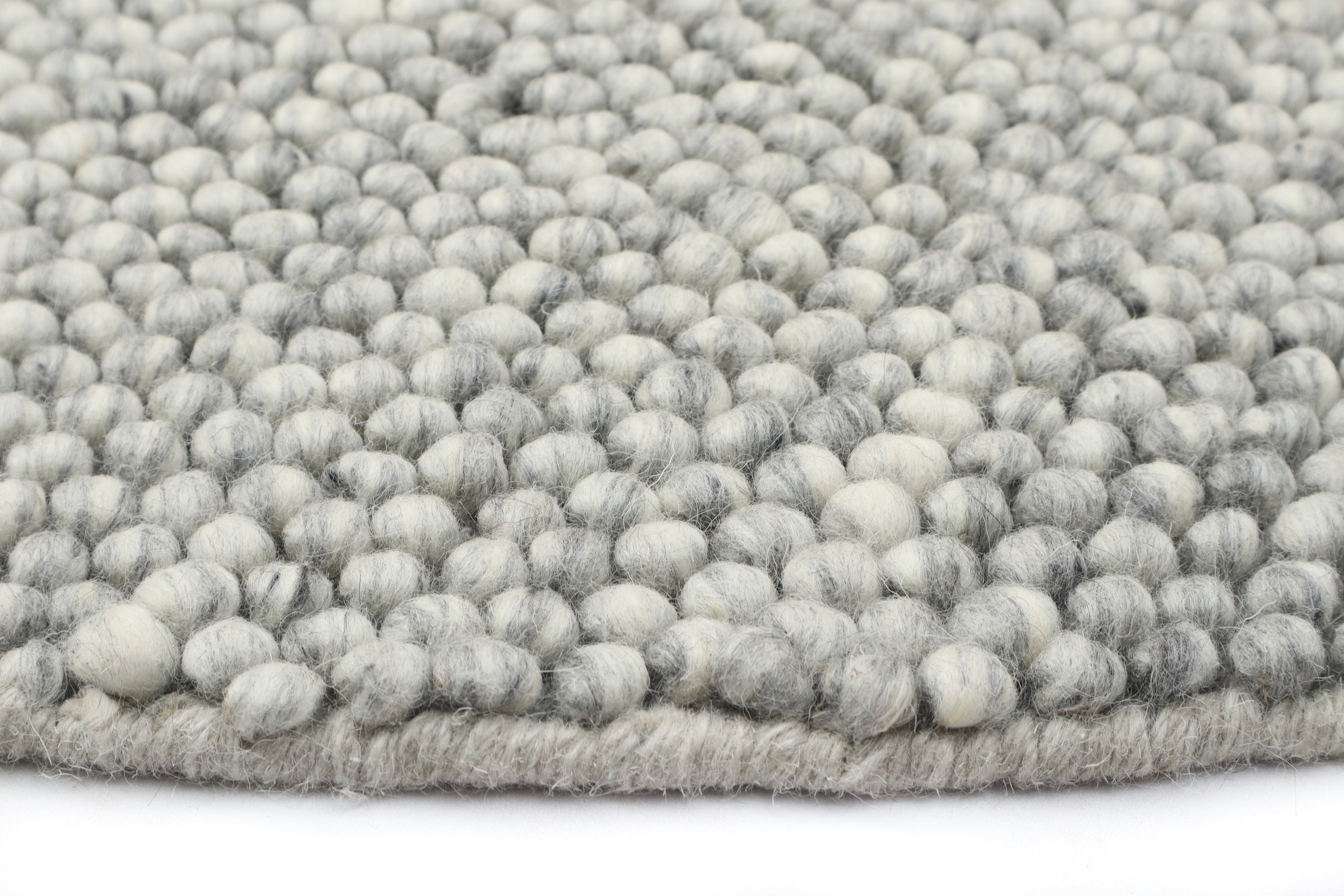 LeGer Home by Lena Gercke Teppich »Ainhoa, handgewebt, Wolle« rund 12 mm Höhe Teppich, Wohnzimmer, Schlafzimmer, Esszimmer