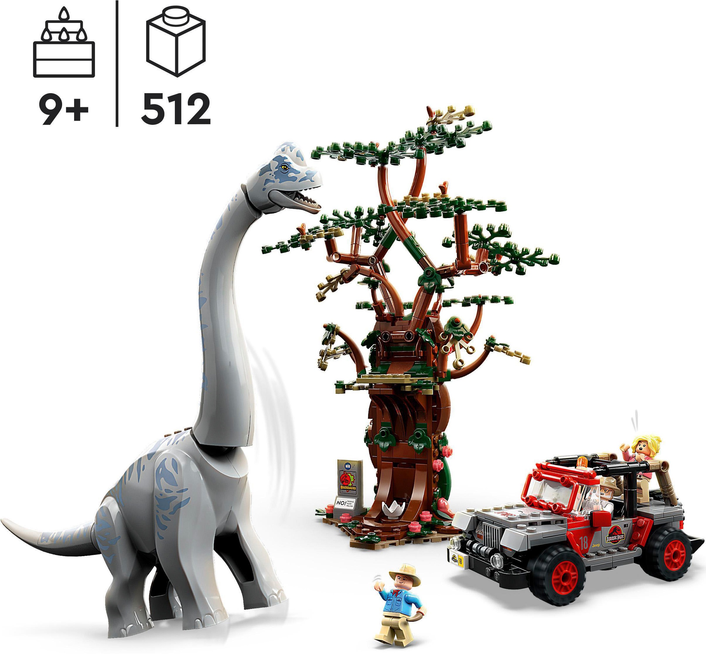 LEGO® Konstruktionsspielsteine »Entdeckung des Brachiosaurus (76960), LEGO® Jurassic Park«, (512 St.), Made in Europe