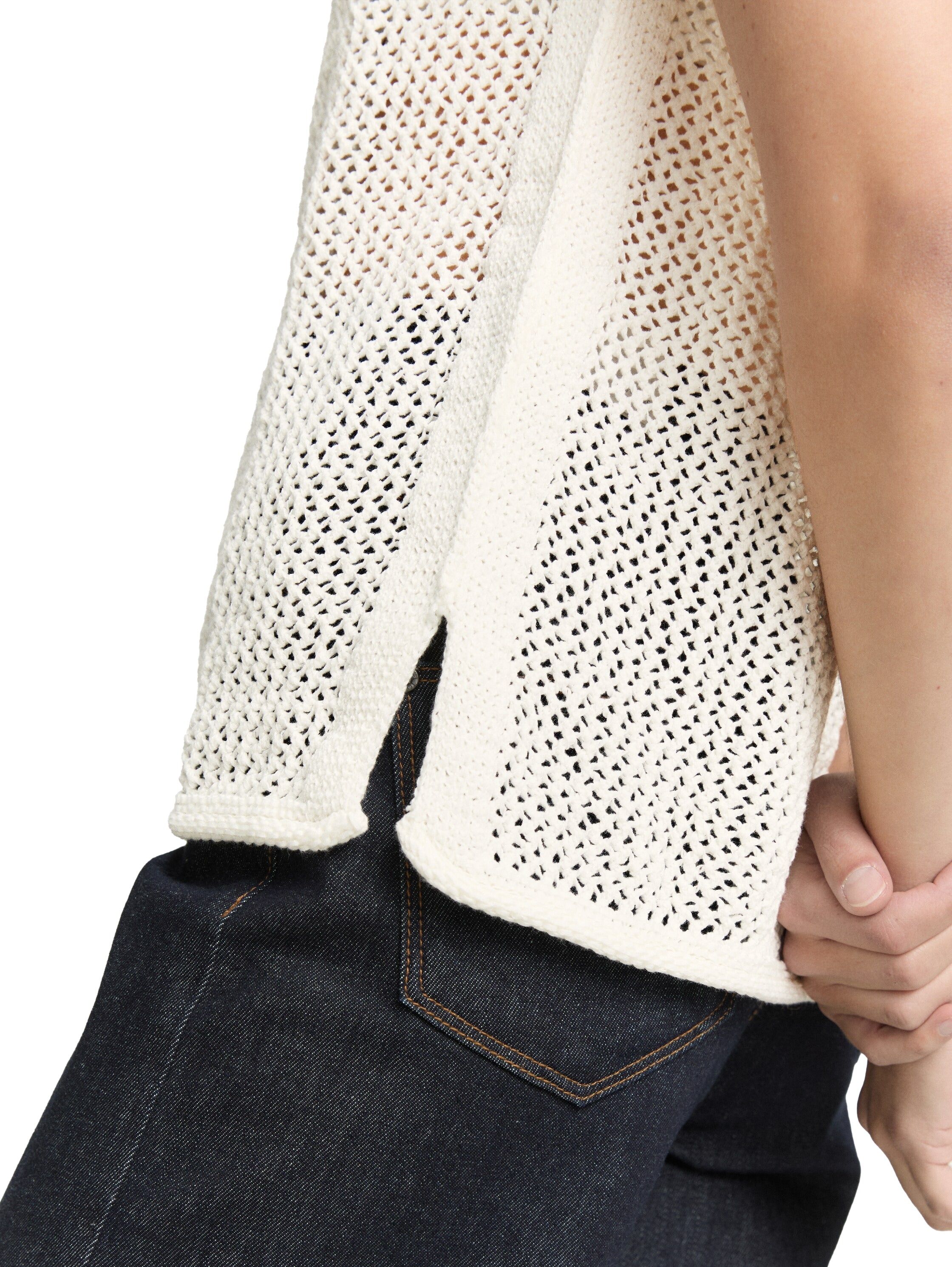 TOM TAILOR Pullunder, mit Strickmuster