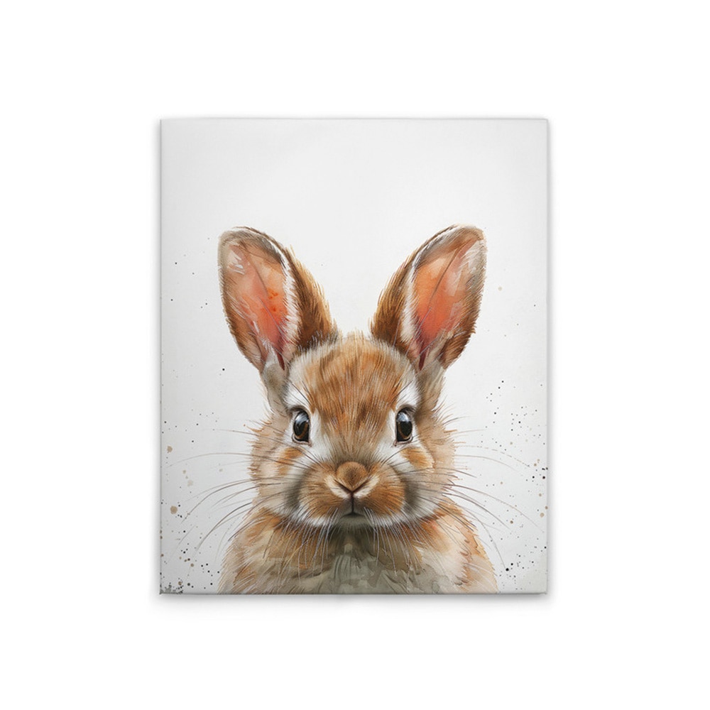 A.S. Création Leinwandbild "Brown Baby Bunny - Wandbild Weiß Braun Keilrahm günstig online kaufen