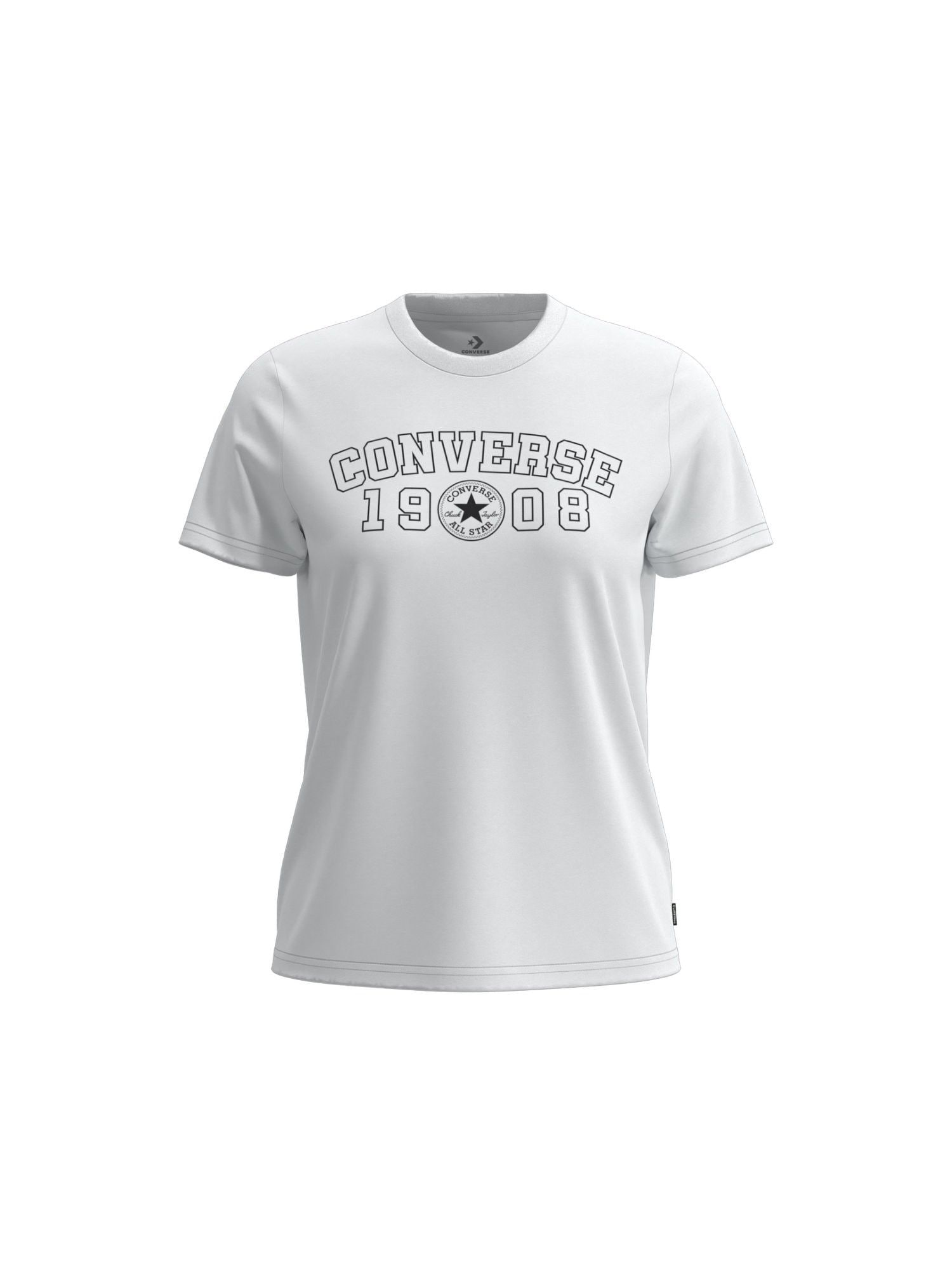 Converse T-Shirt »1908 TEE« mit Rundhalsausschnitt, aus Baumwolle und Modal, normale Länge