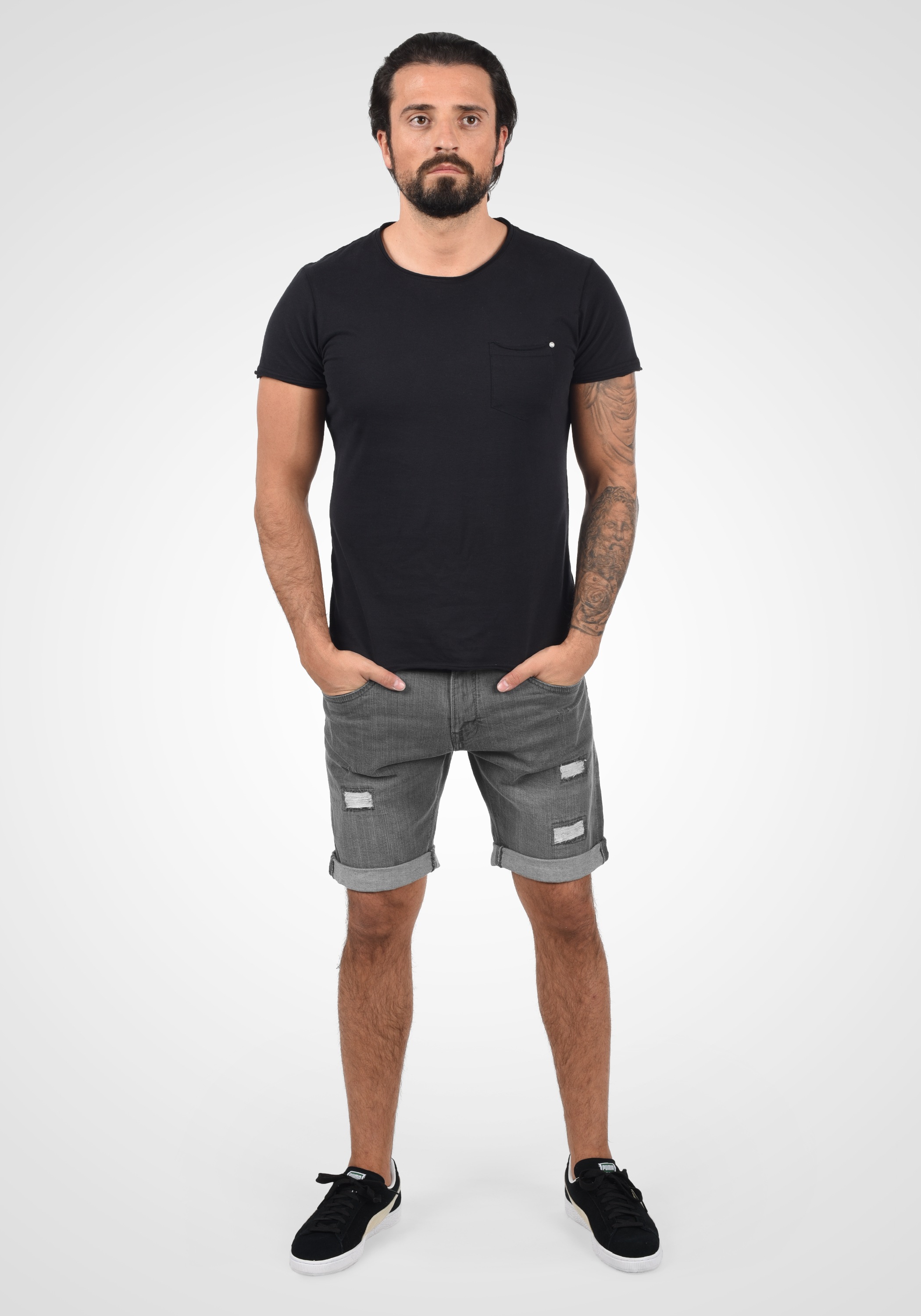 Thumbnail - Indicode Jeansshorts "Jeansshorts IDHallow"