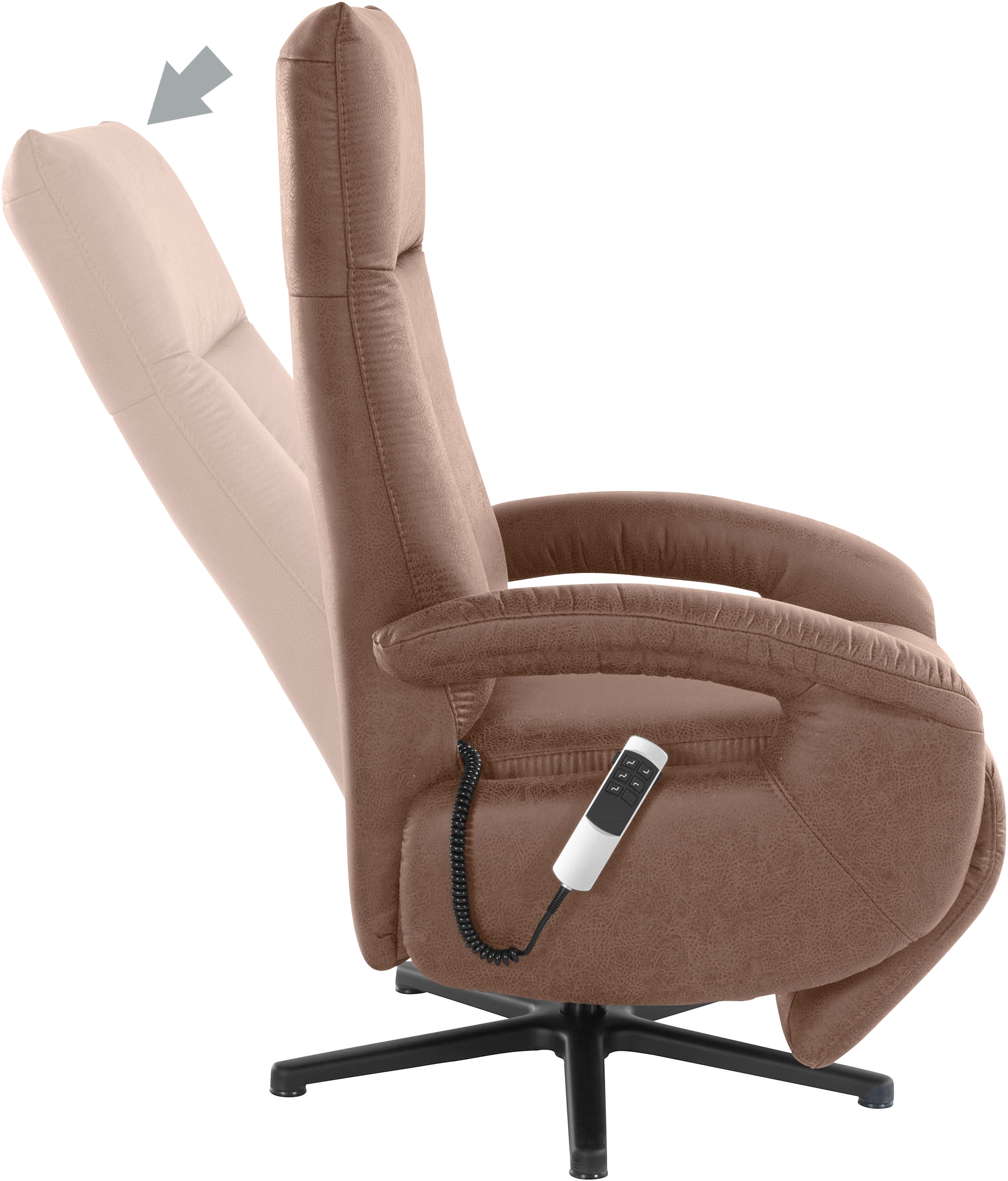 sit&more TV-Sessel »Tycoon«, wahlweise manuell, mit zwei Motoren oder mit Akku oder mit 2 Motoren