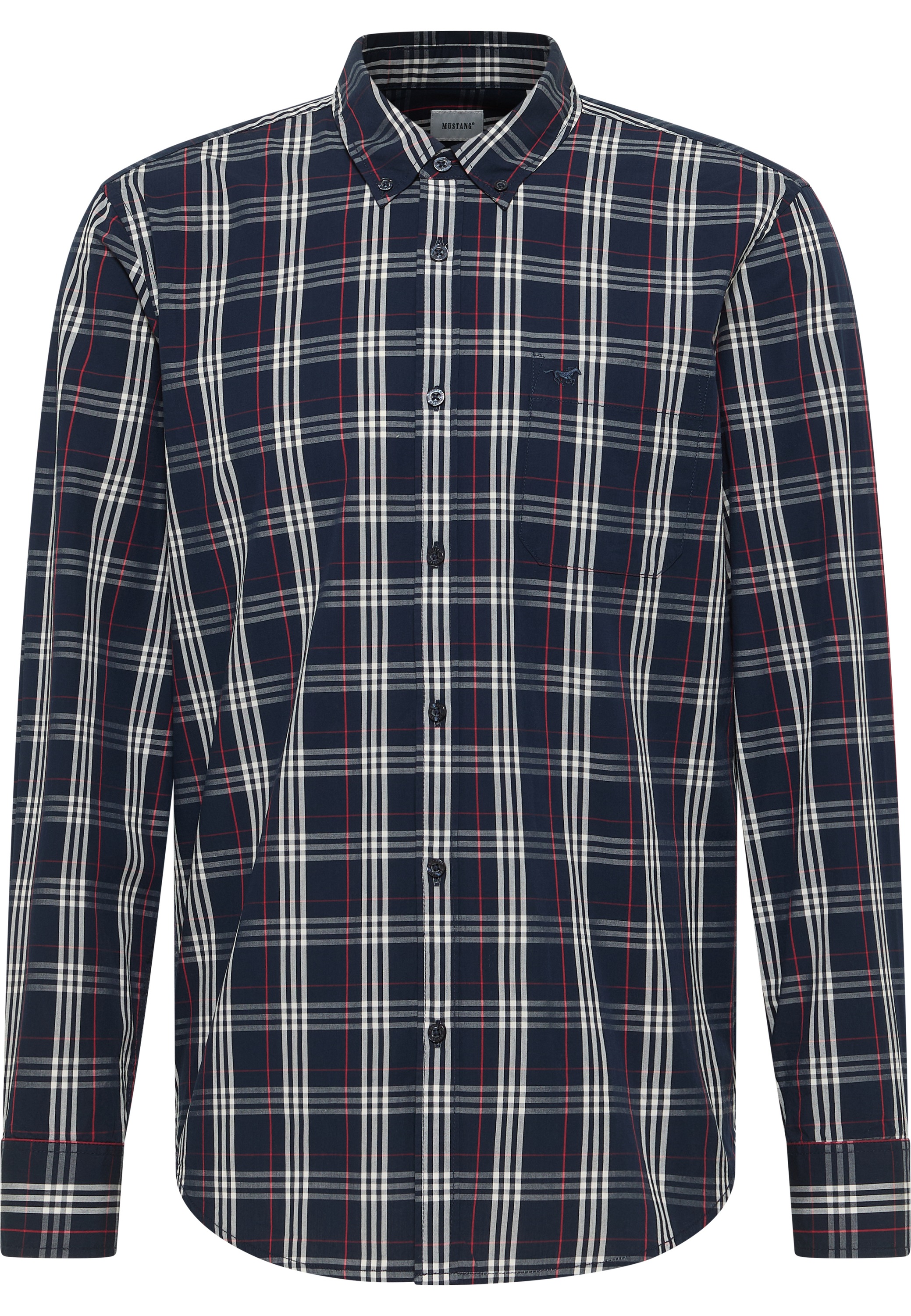 MUSTANG Langarmhemd "Herren Style Chester" günstig online kaufen