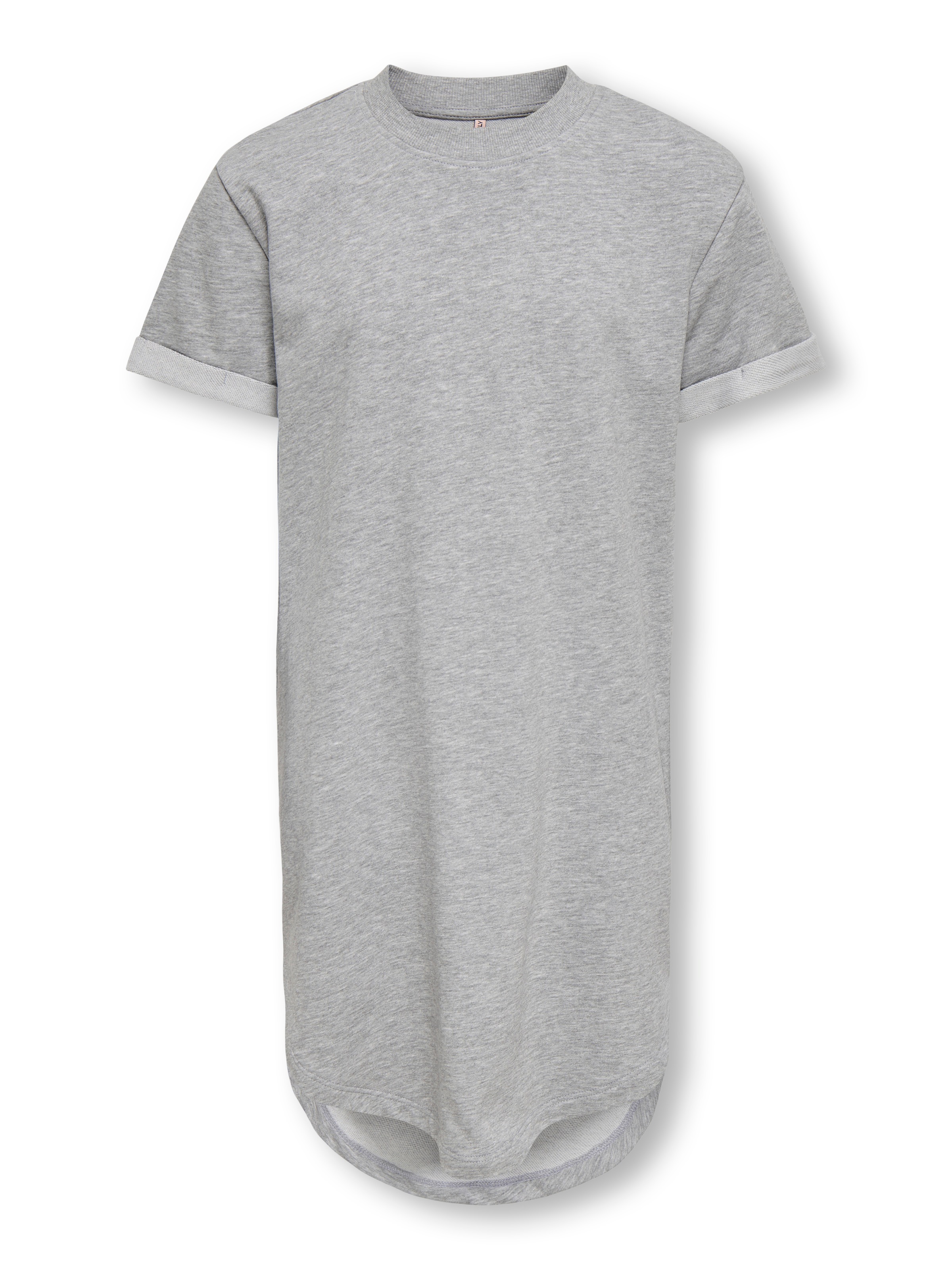 KIDS ONLY Sweatkleid »KOGINE S/S DRESS VD ZA JRS« mit abgerundetem Saum, hinten etwas länger geschnitten