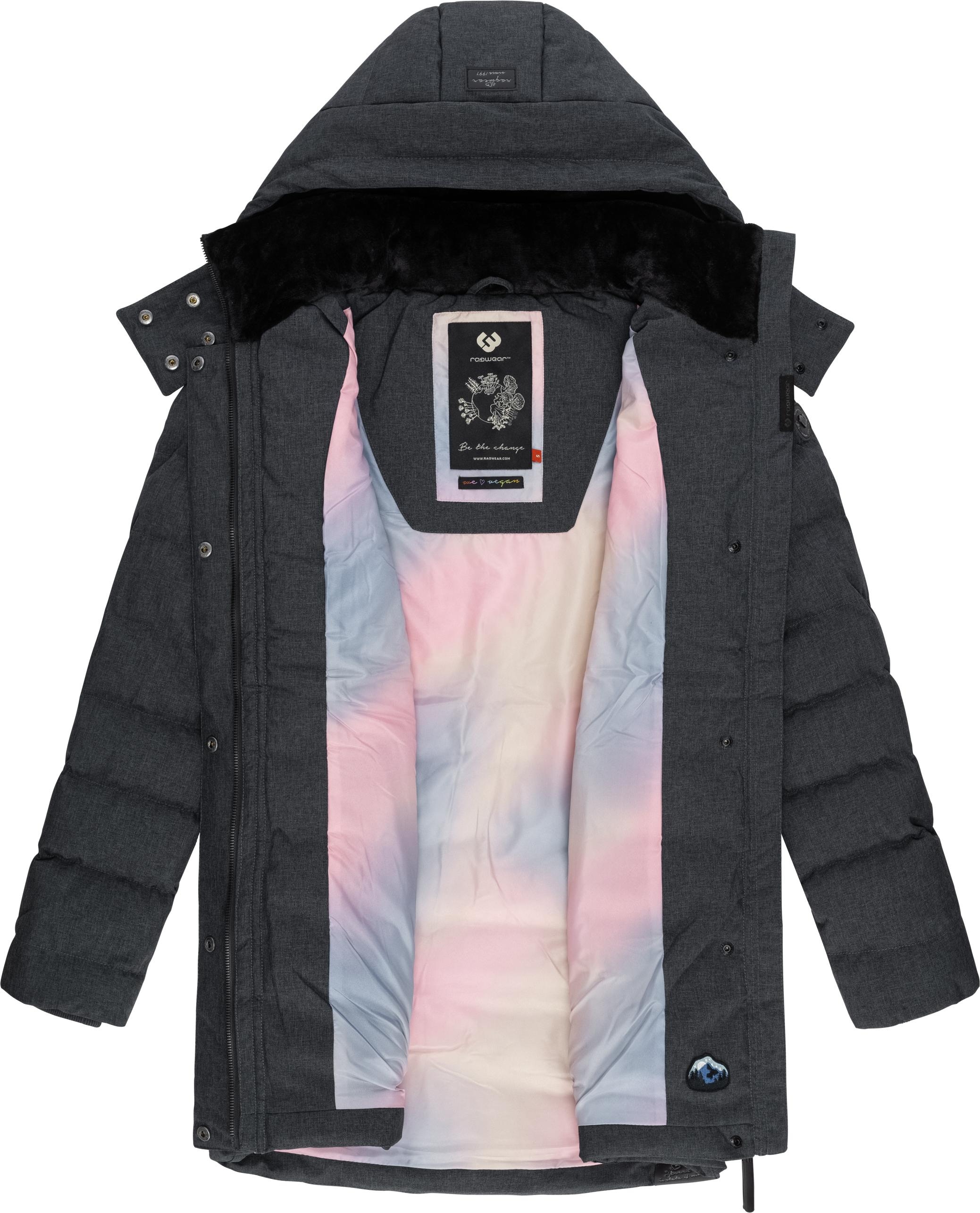 Ragwear Winterjacke »Ashanta Block«, mit Kapuze, Wasserdichter gesteppter Winterparka mit gefütterter Kapuze