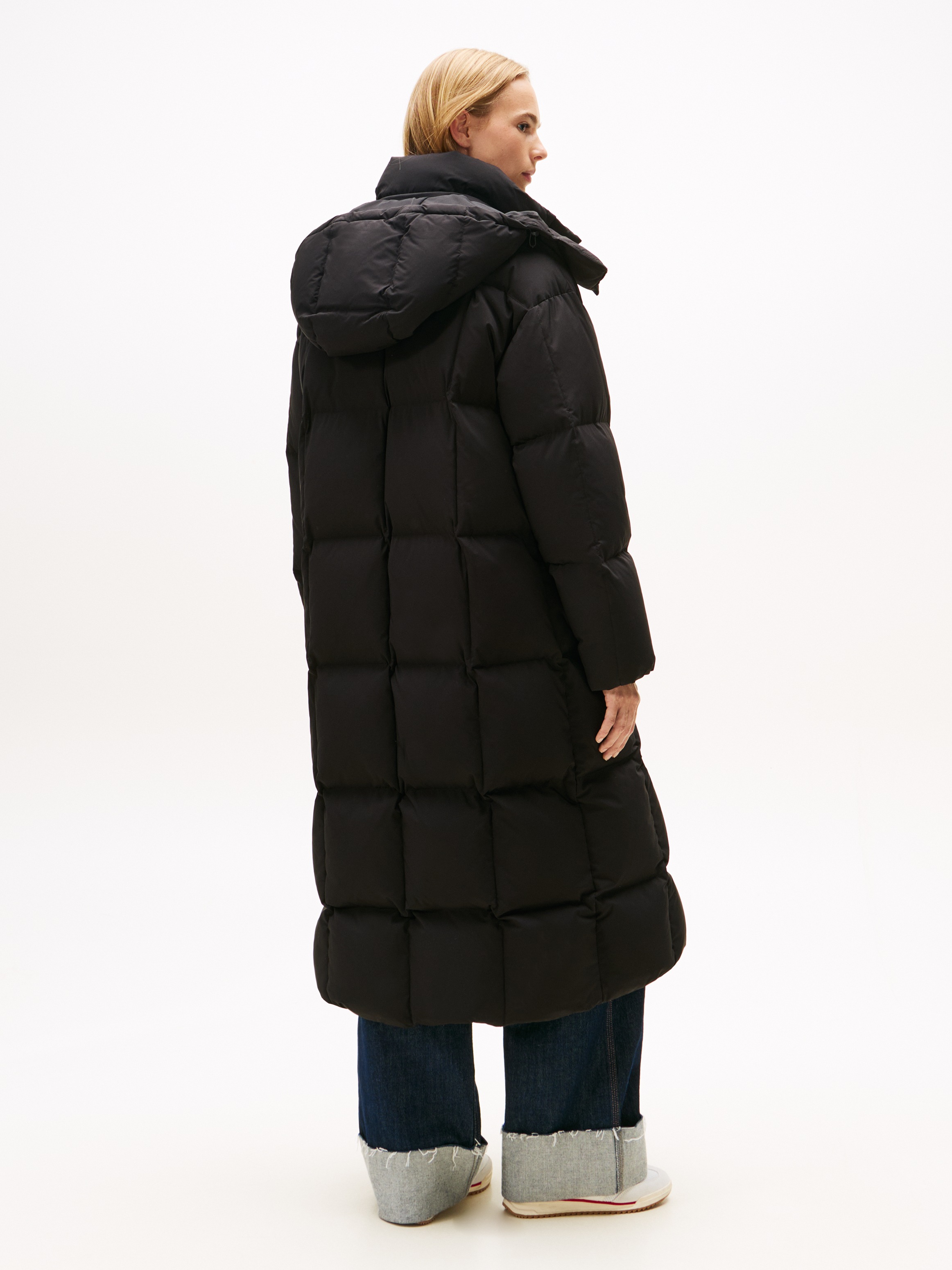 Tommy Jeans Steppmantel "TJW ALASKA GRID DWN MXI COAT EXT" günstig online kaufen