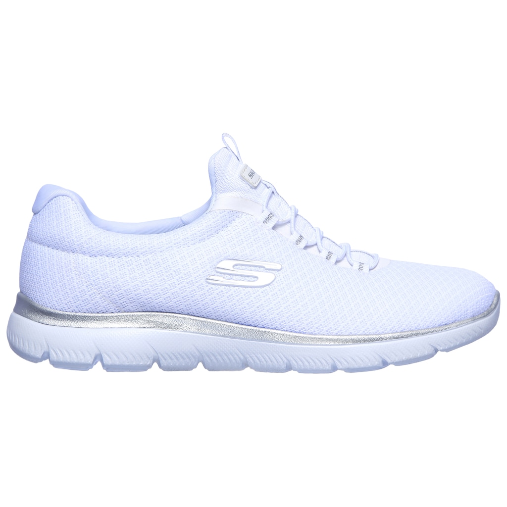 Skechers Slip-On Sneaker »SUMMITS«, Slipper, Freizeitschuh, Komfortschuh mit dezenten Kontrast-Details