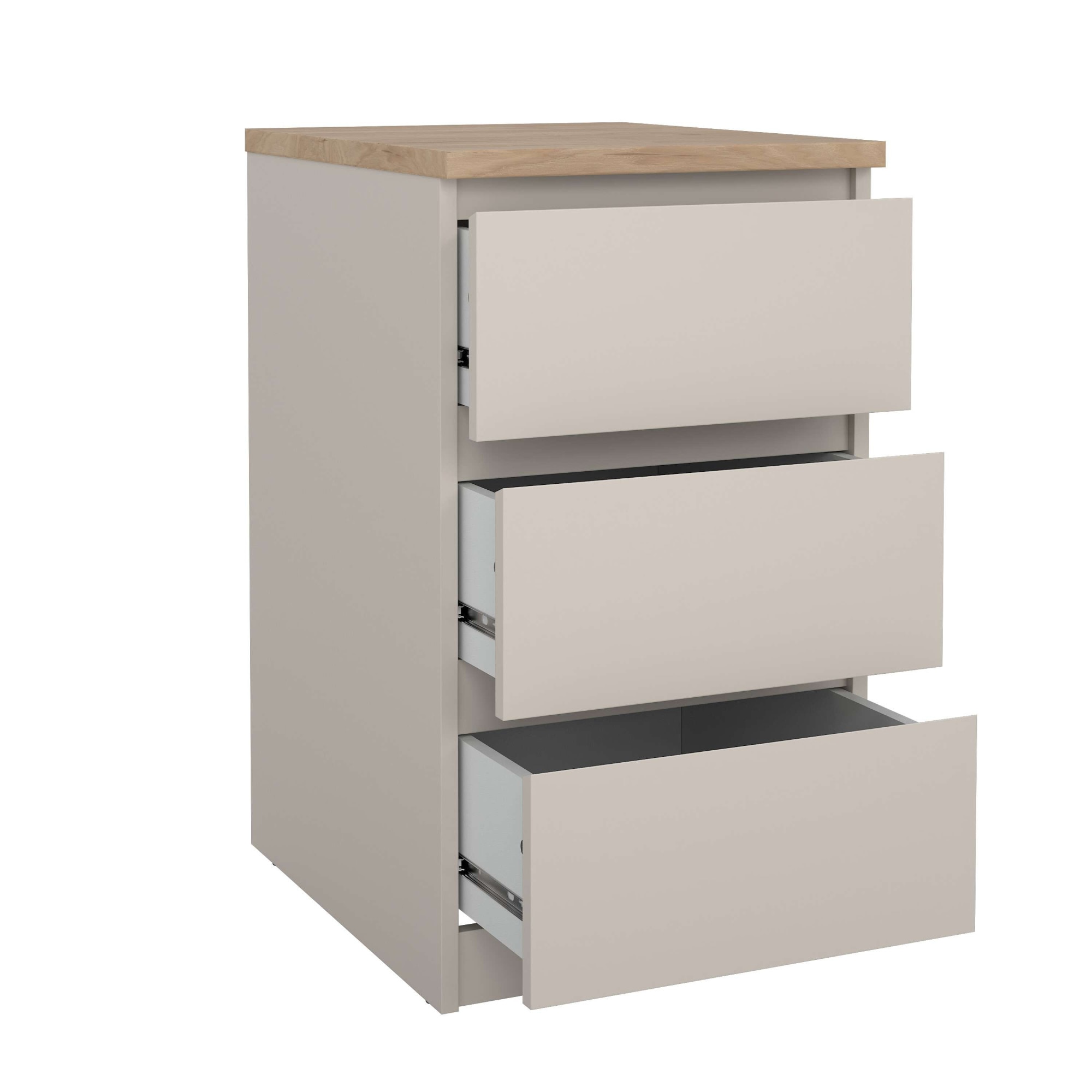 INOSIGN Kommode »Naia« Elegante und modernes Sideboard mit 3 geräumigenSchubladen