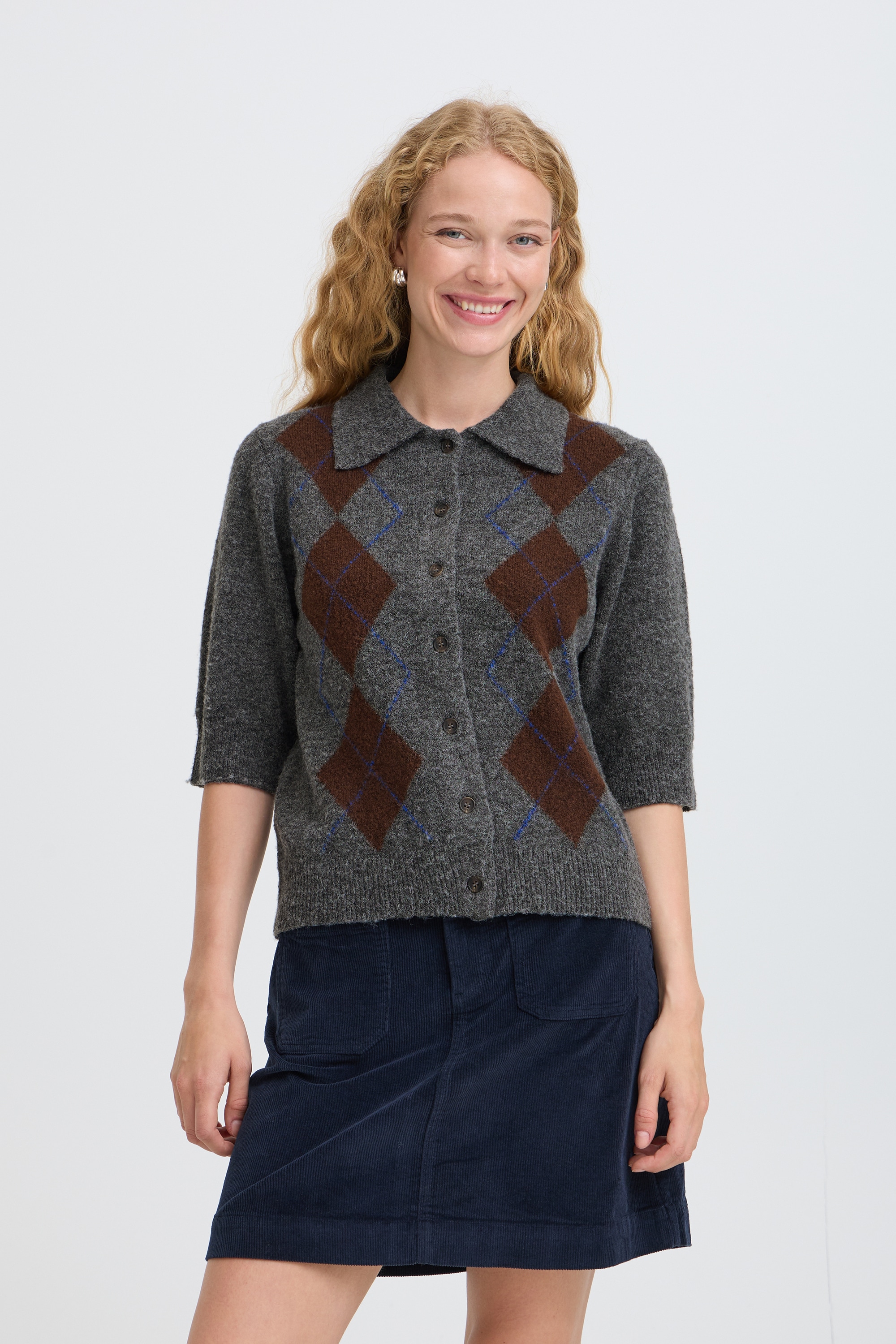 b.young Strickjacke »b.young Kurzarm-Bluse BYOFIRA«