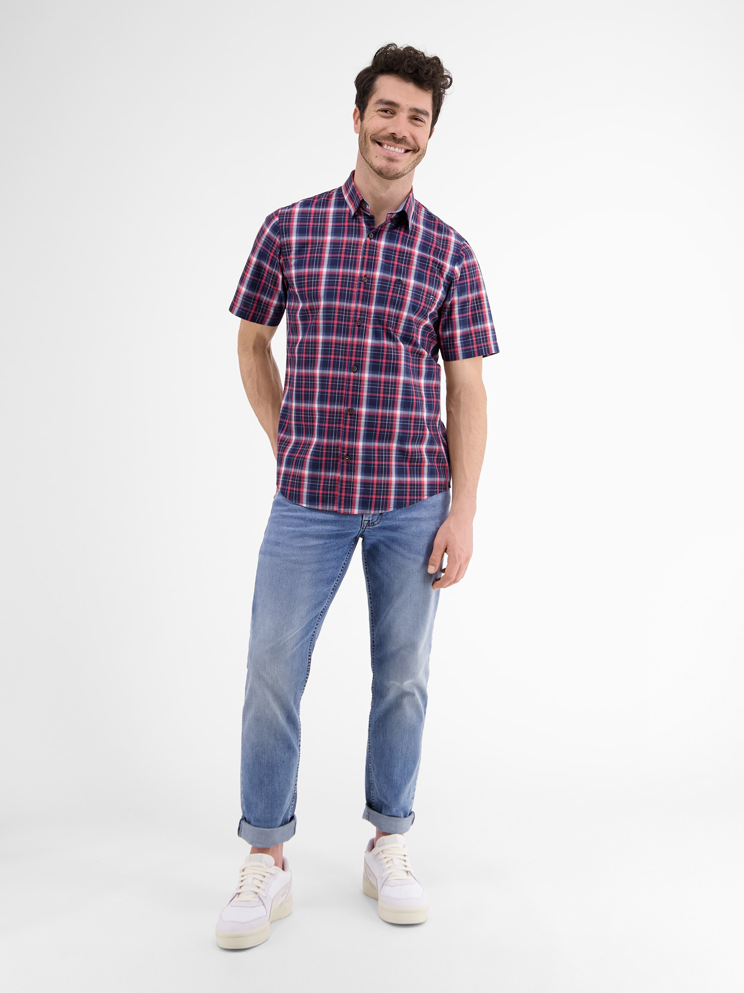 LERROS Kurzarmhemd »LERROS Halbarmhemd *Poplin Check*«