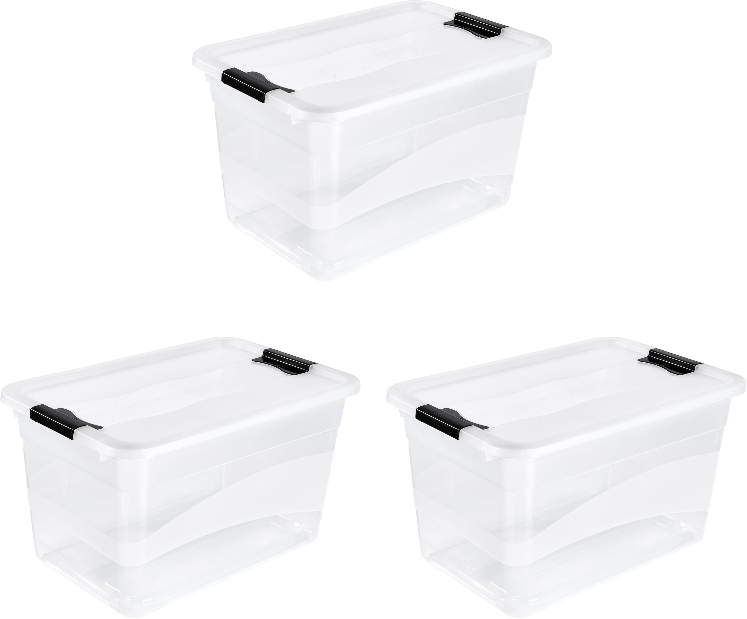 keeeper Aufbewahrungsbox "Cornelia, 3er Set, 52 L, 59,5 x 39,5 x 34 cm" dur günstig online kaufen