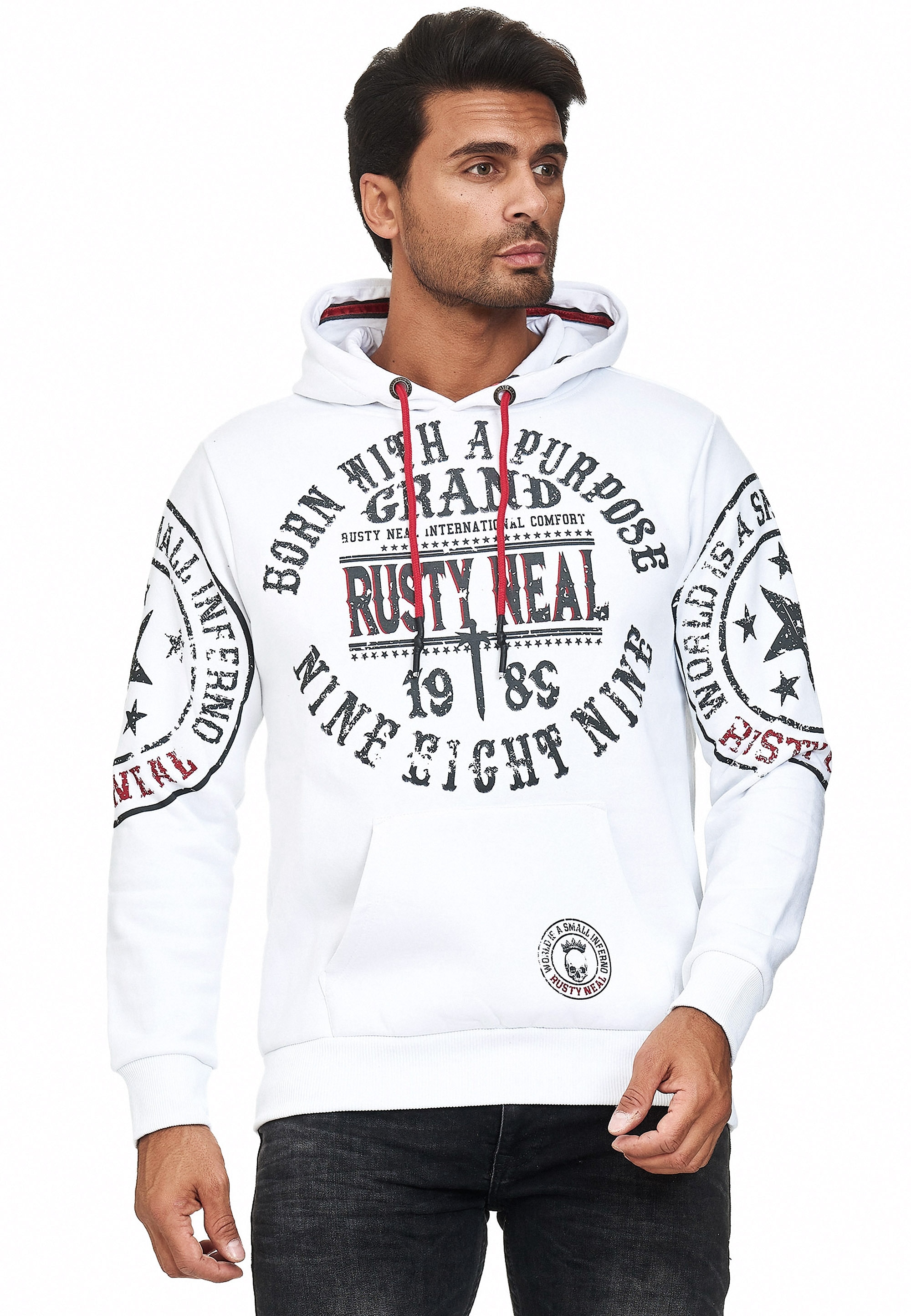 Rusty Neal Kapuzensweatshirt, mit | coolen ▷ für Markenprints BAUR