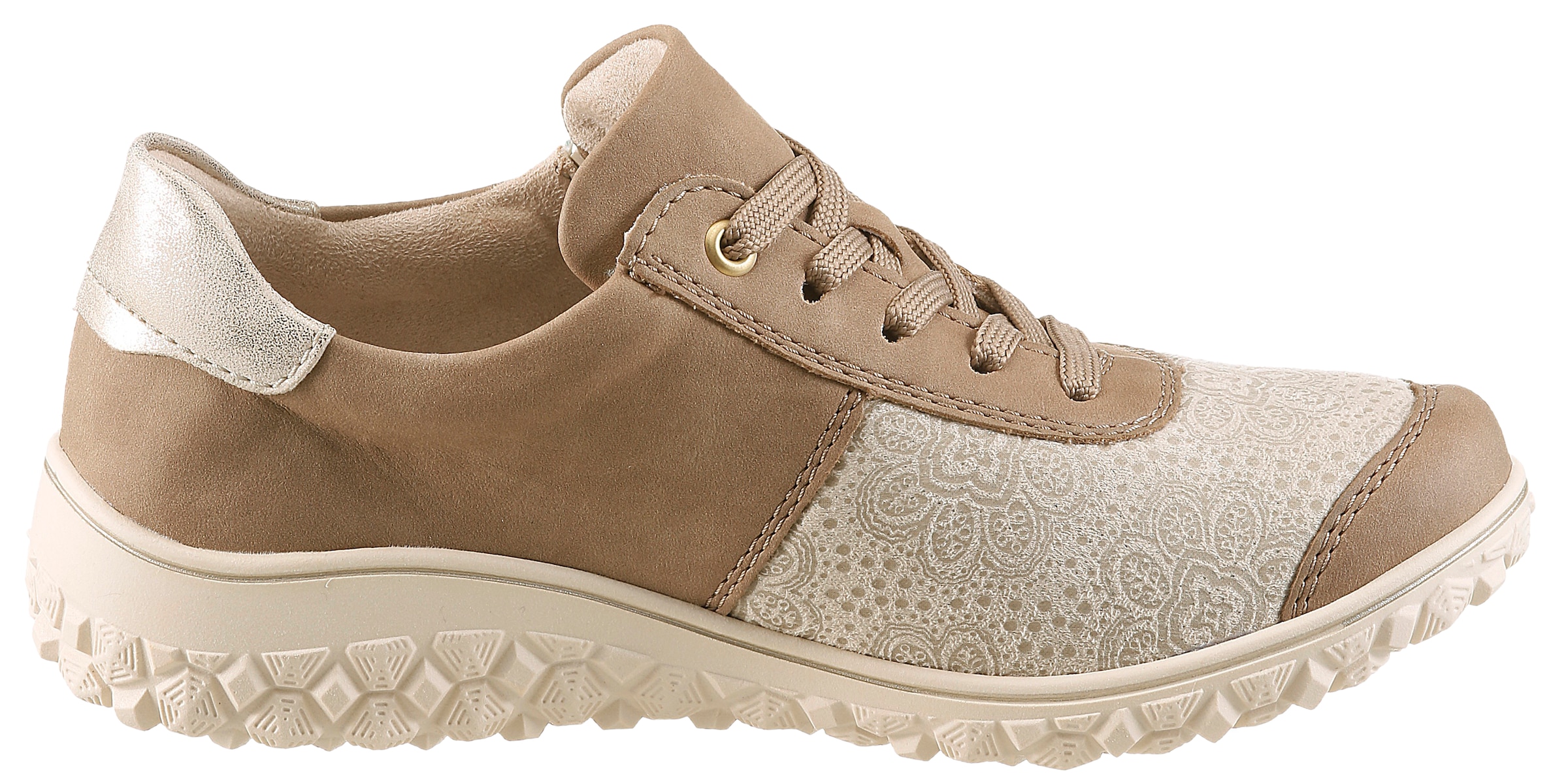 Rieker Sneaker  Schnürschuh, Halbschuh, Keilsneaker mit Reißverschluss