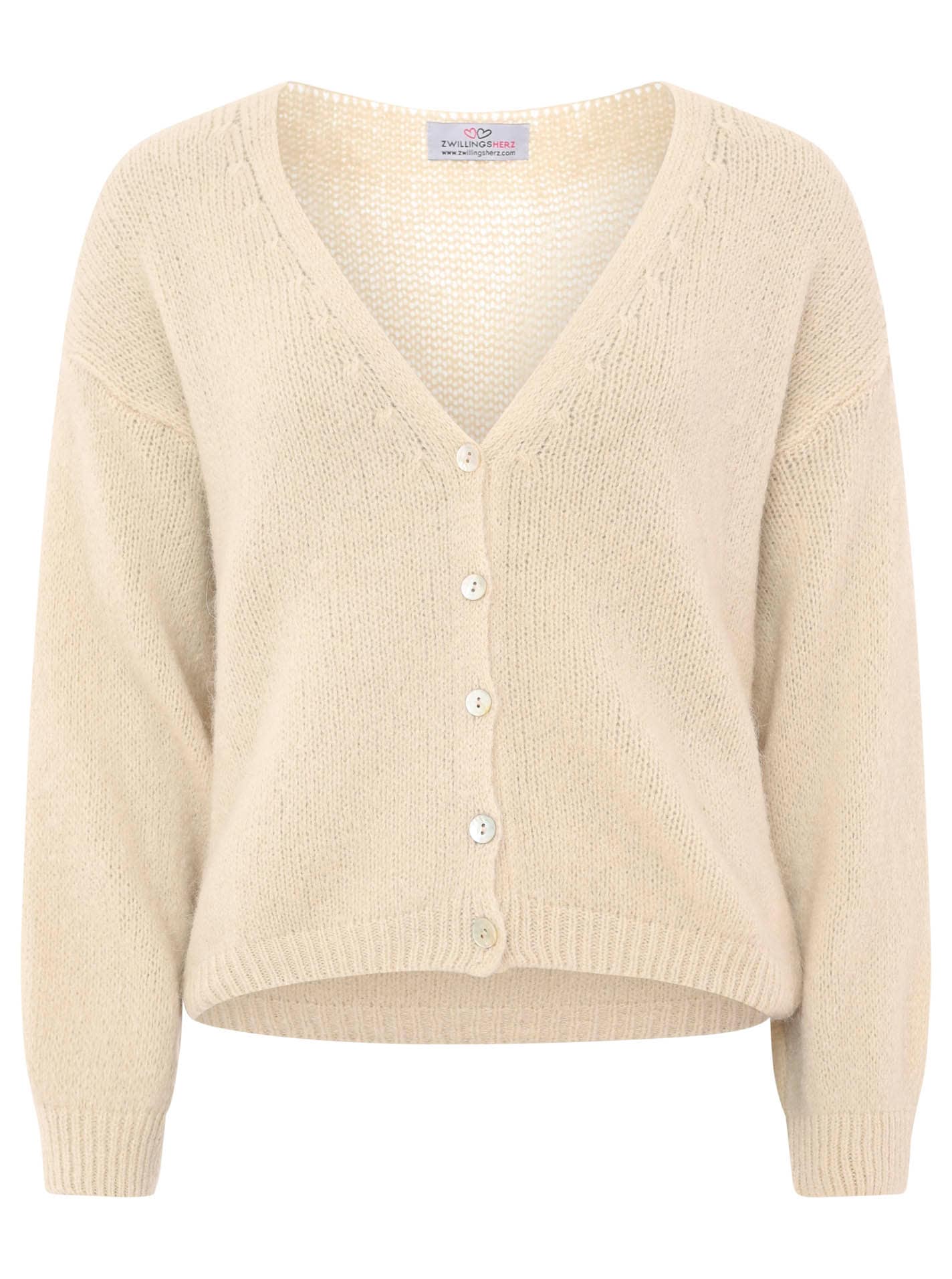Zwillingsherz Strickjacke »"Uni"«, One Size