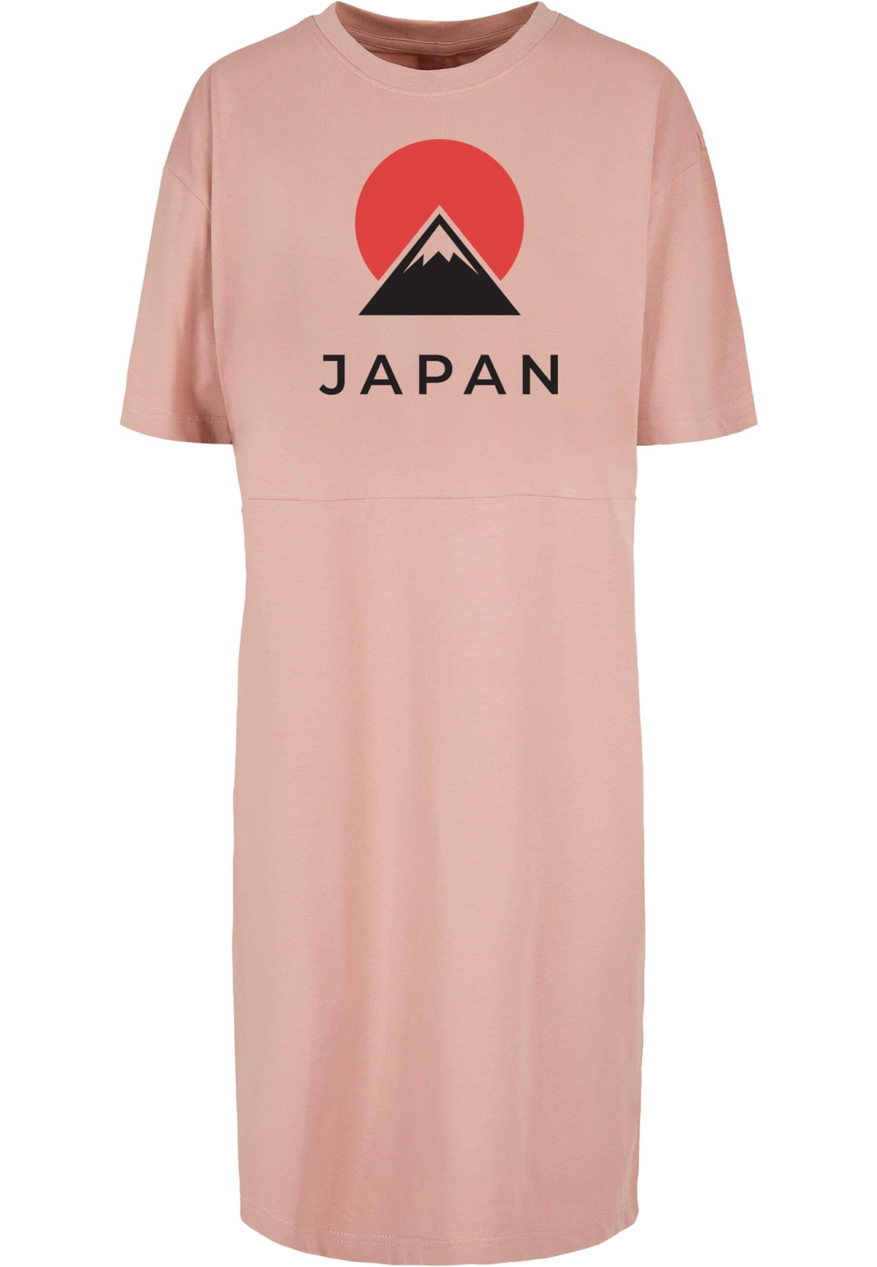 Merchcode Shirtkleid "Merchcode Damen Ladies Japan Organic Oversized Slit Tee Dress", (1 tlg.)