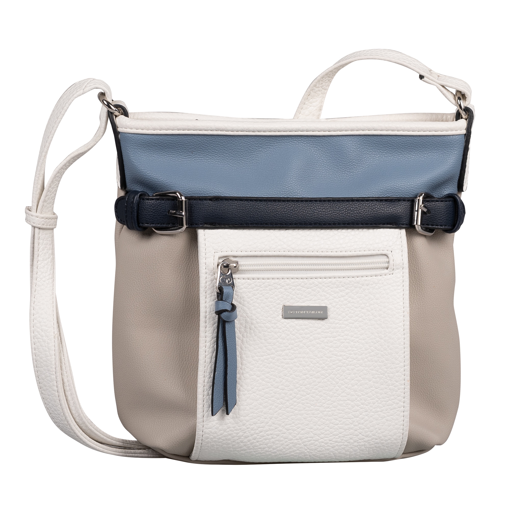 TOM TAILOR Umhängetasche "Juna" Damen Handtasche, Schultertasche mit glänzenden Metall-Accessoires