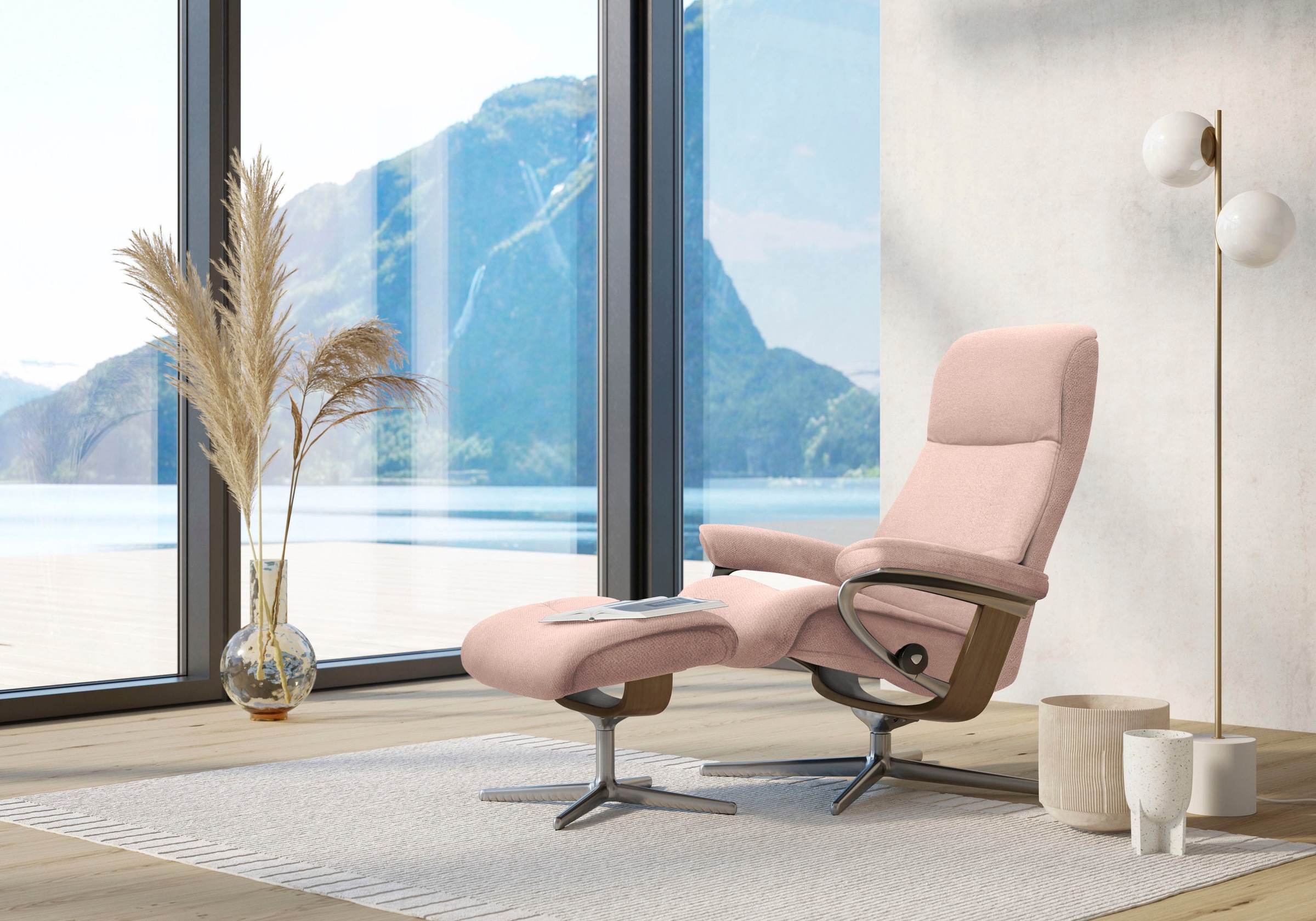 Stressless Relaxsessel "View", (Set, Relaxsessel mit Hocker), mit Hocker, m günstig online kaufen