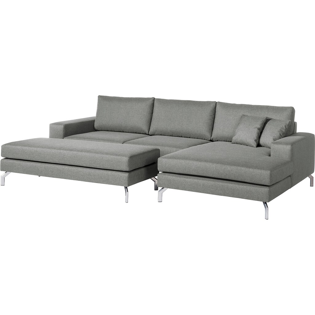 Max Winzer® Ecksofa »Flori«, (Spar-Set, Ecksofa und Hocker)