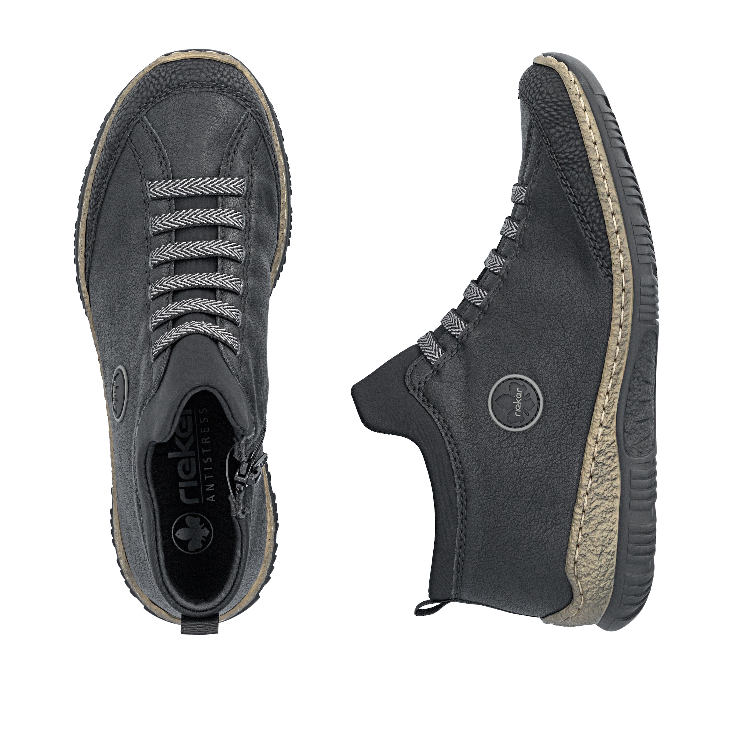 Rieker Slip-On Sneaker  Schlupfschuh, Halbschuh, Casual-Sneaker mit MemoSoft-Innensohle