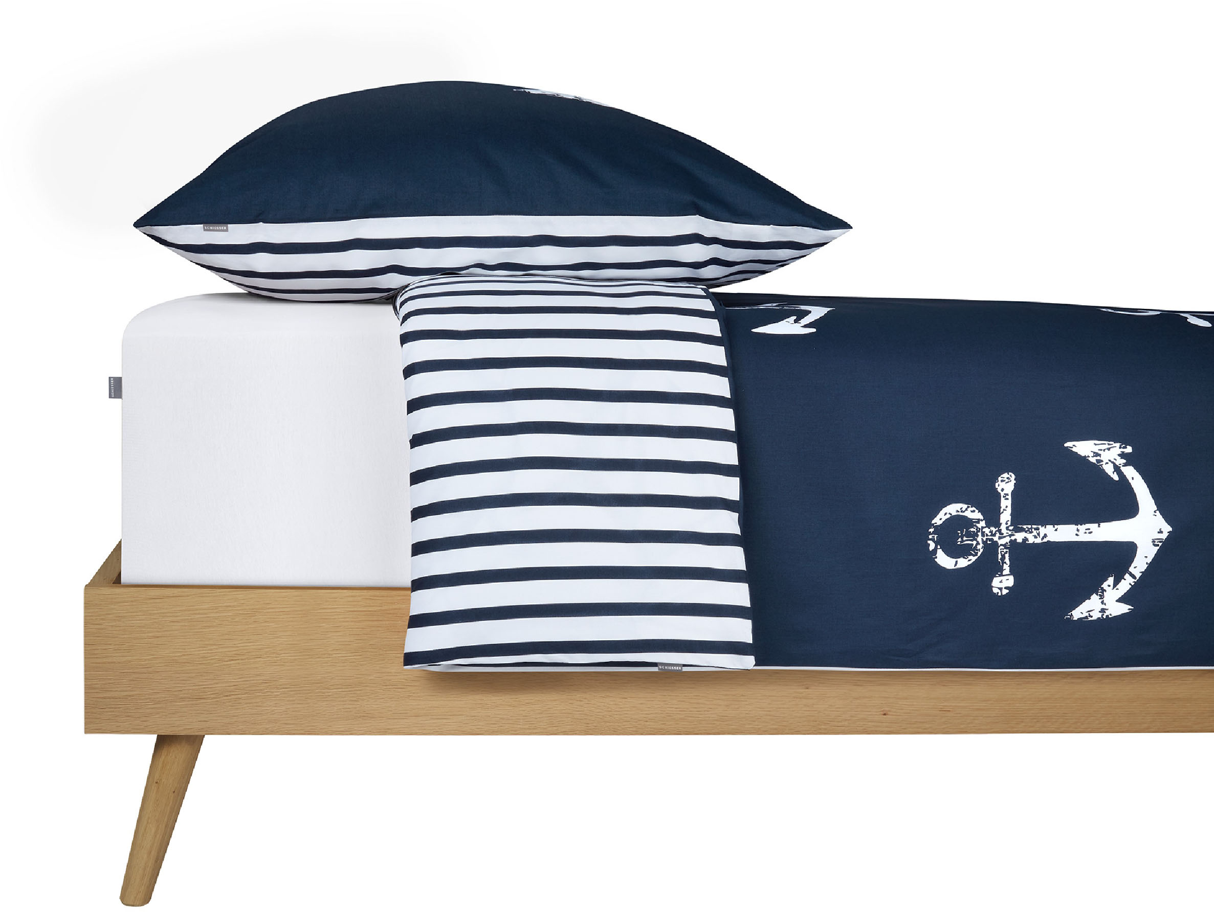 Thumbnail - Schiesser Spannbettlaken "Elli aus 97% Baumwolle und 3% Elasthan" für hohe Matratzen und Boxspringbetten, MADE IN GREEN ...