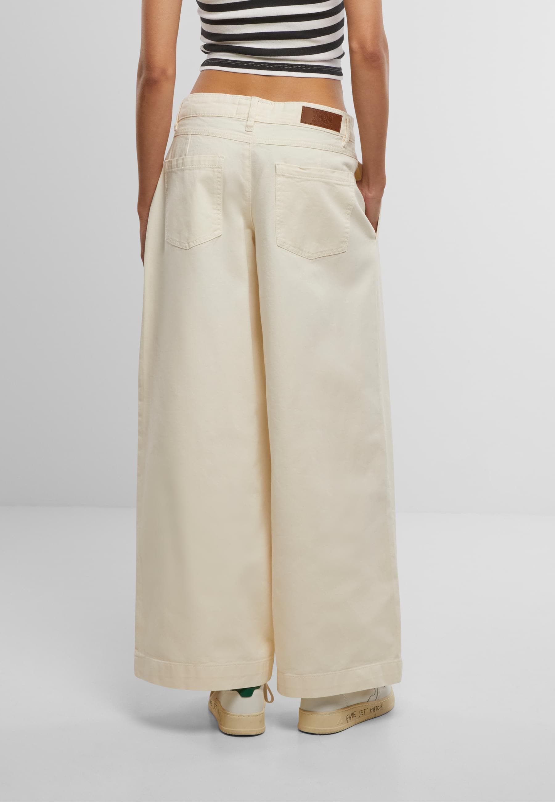URBAN CLASSICS Bequeme Jeans »Urban Classics Ladies Wide Leg Light Denim Pants«