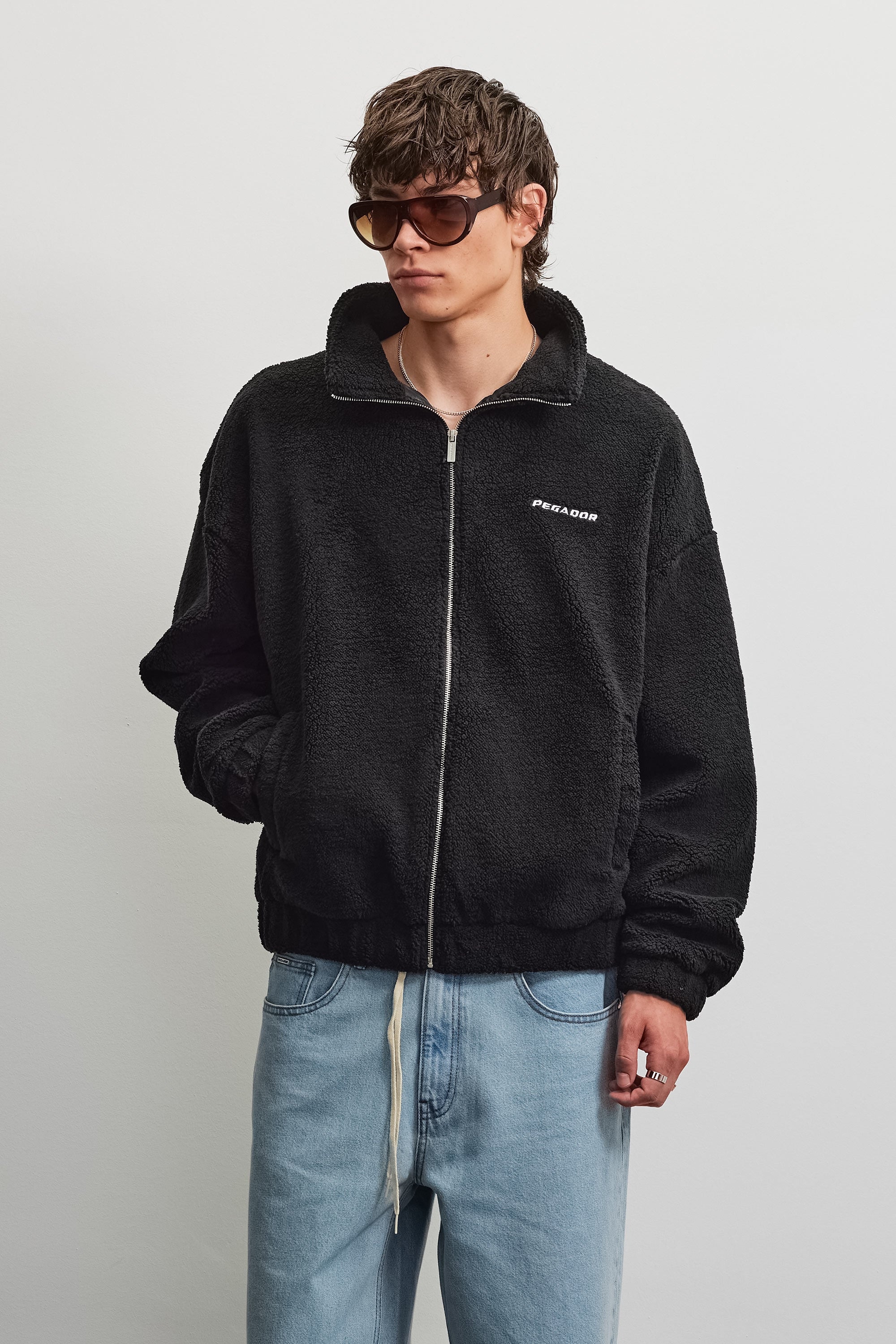 PEGADOR Sweatjacke »Alto Teddy Jacket« Kunstfaser, regular fit