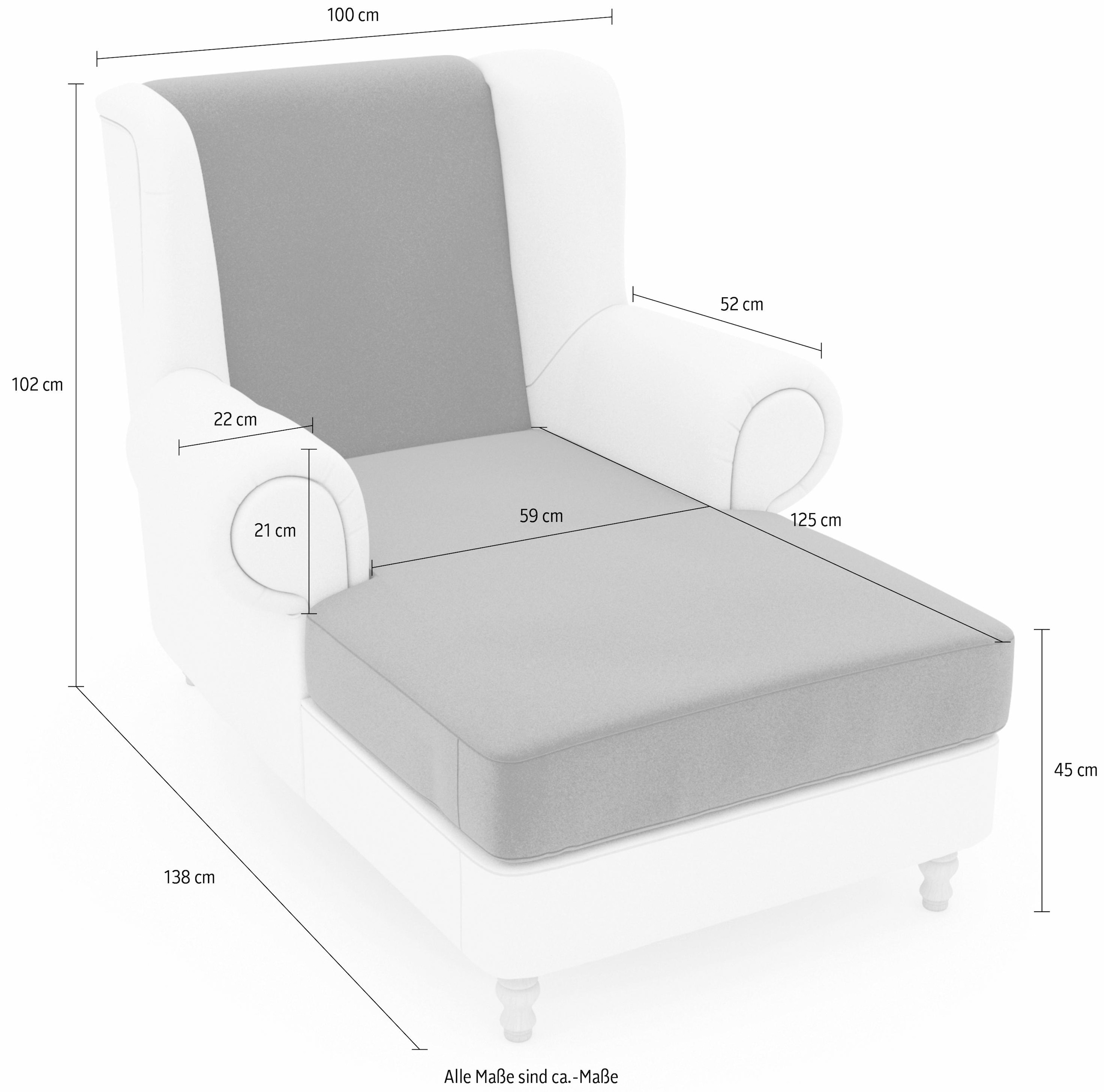 Max Winzer® Ohrensessel »Madeleine«, zum Selbstgestalten