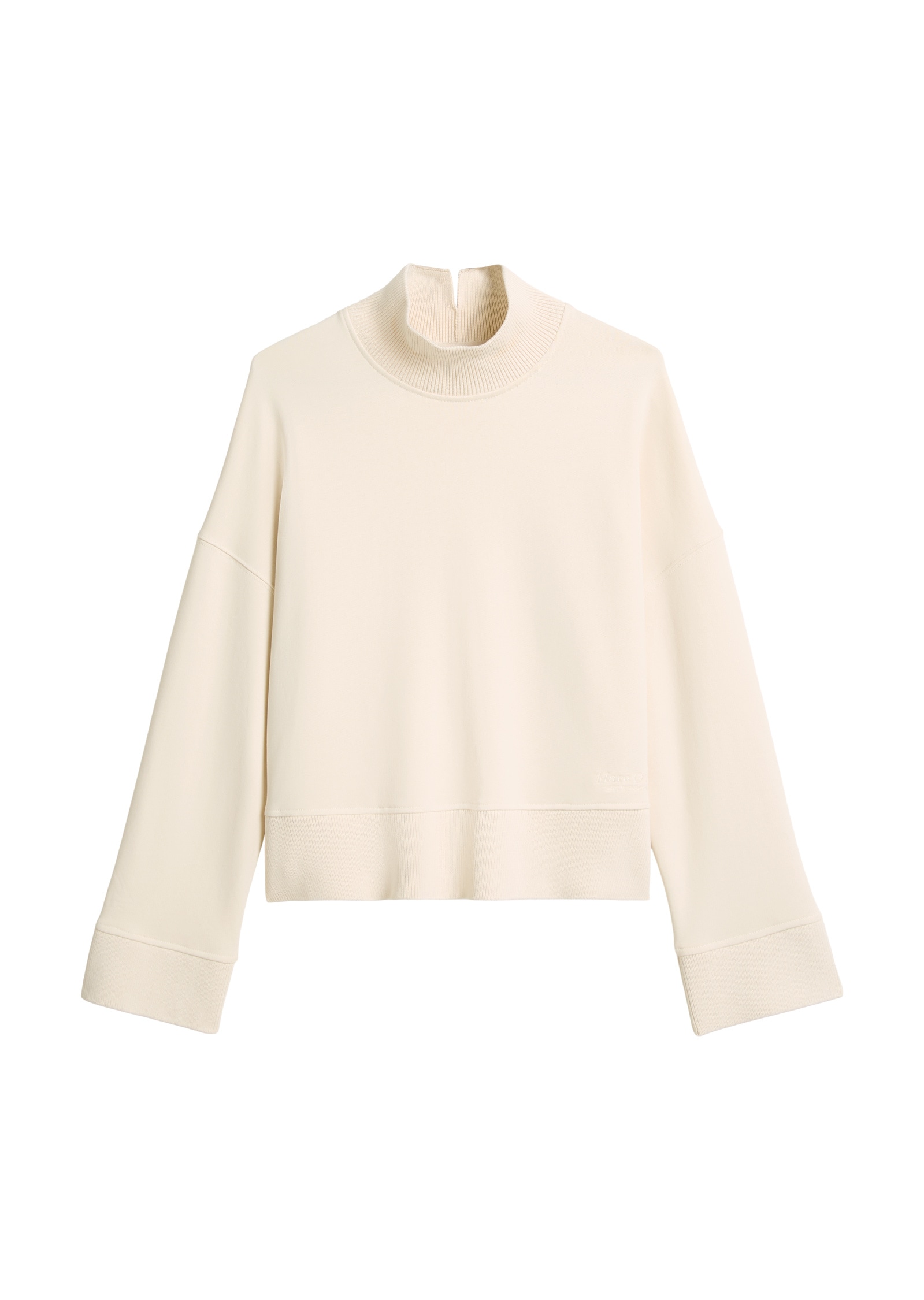 Marc O'Polo Sweatshirt »mit breitem Rippstrick-Bund«
