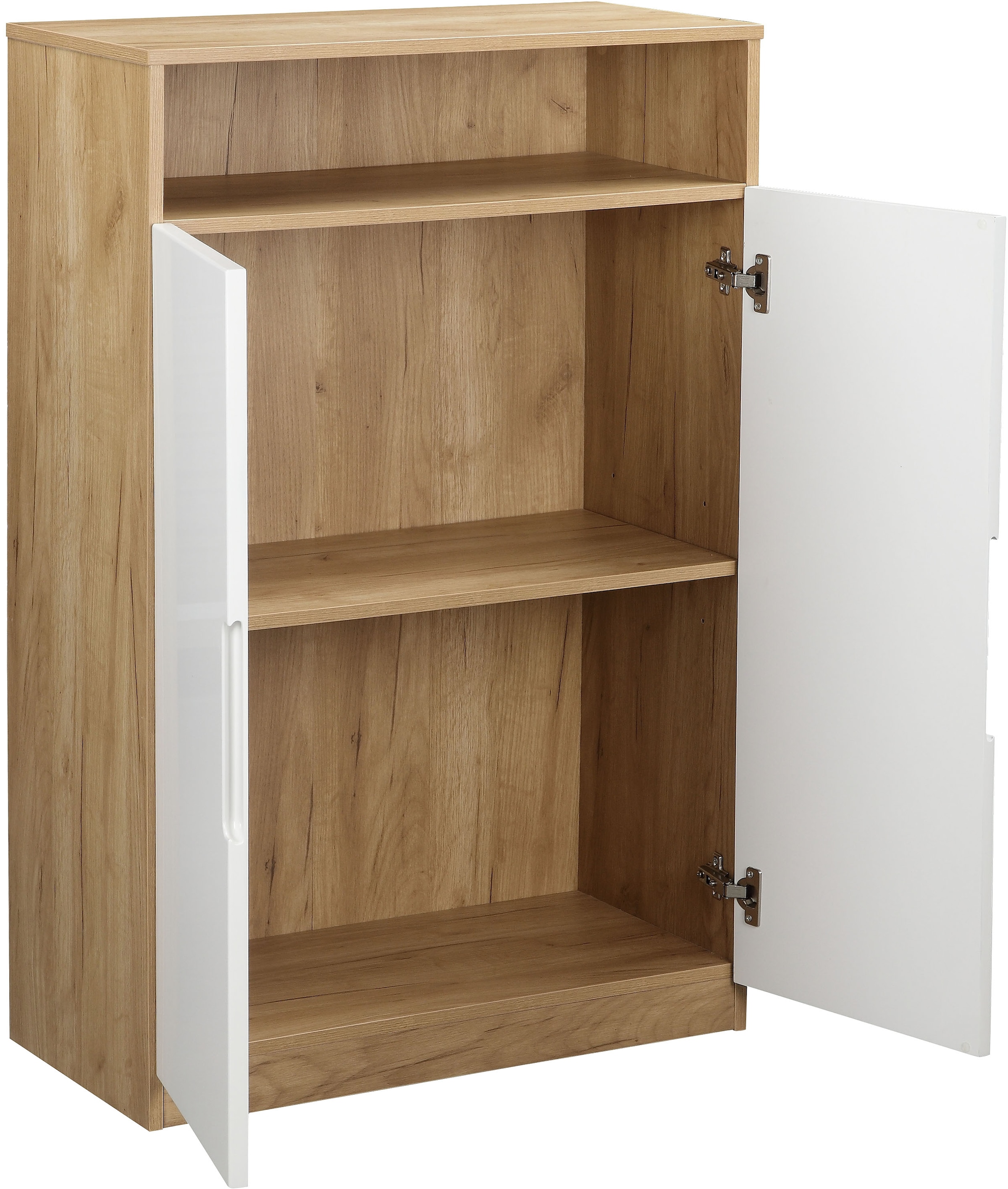 andas Aktenschrank »Lund«, mit Griffmulden & Hochglanzfronten, Aktenordnerhöhe, Breite 70 cm
