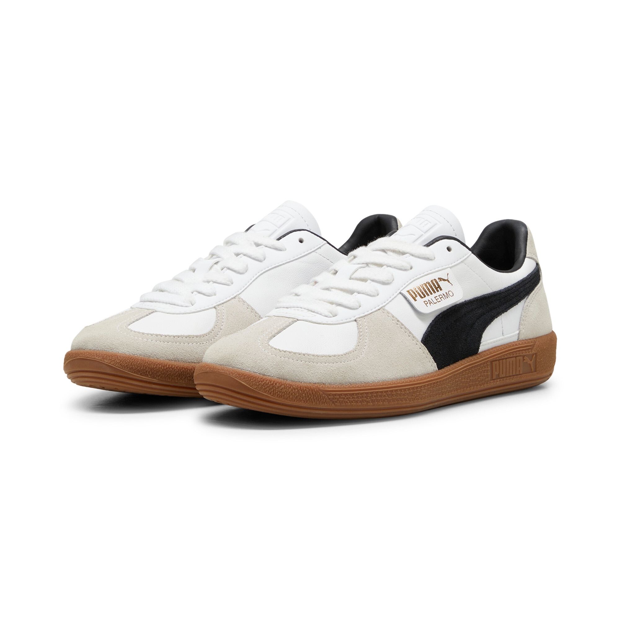 PUMA Sneaker "PALERMO LTH" mit Obermaterial aus Leder, mit Overlays aus Wil günstig online kaufen