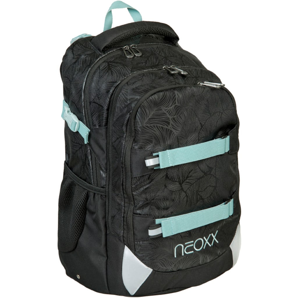 neoxx Schulrucksack »Active, Queen of the Nite«, reflektierende Details, aus recycelten PET-Flaschen