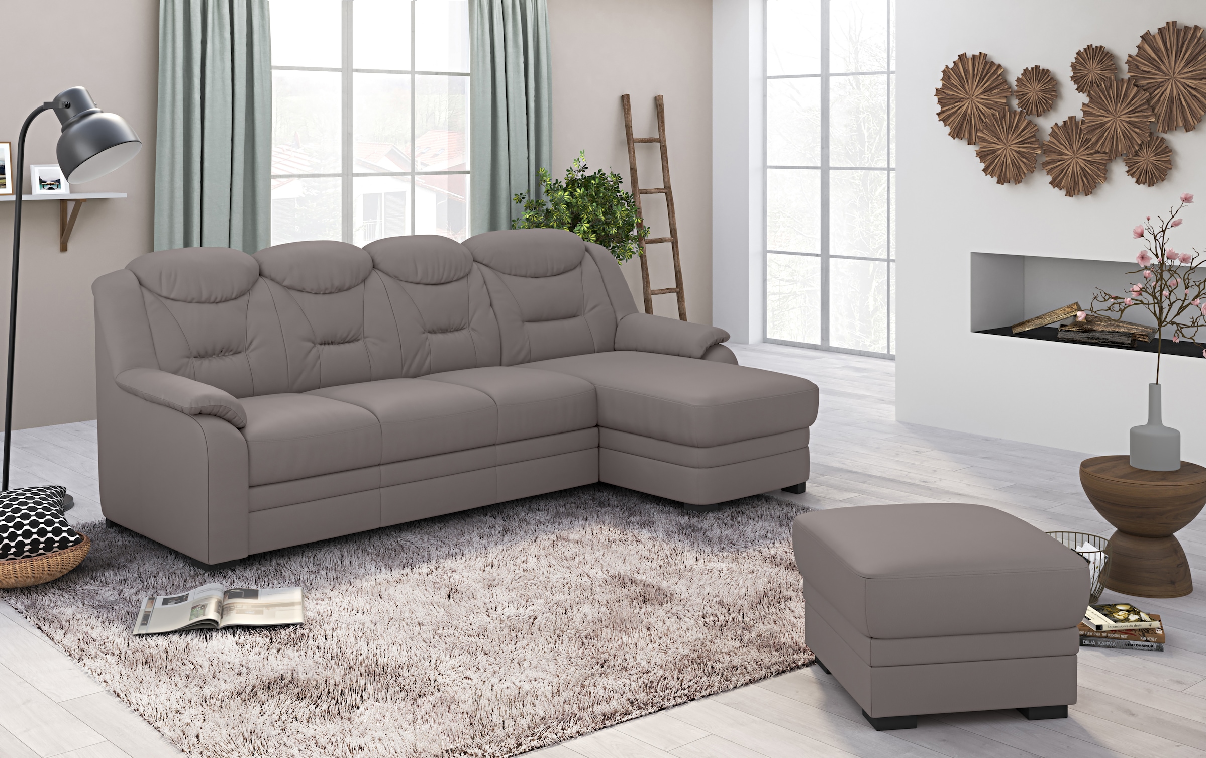 COTTA Ecksofa »Marcus L-Form« wahlweise mit Bettfunktion